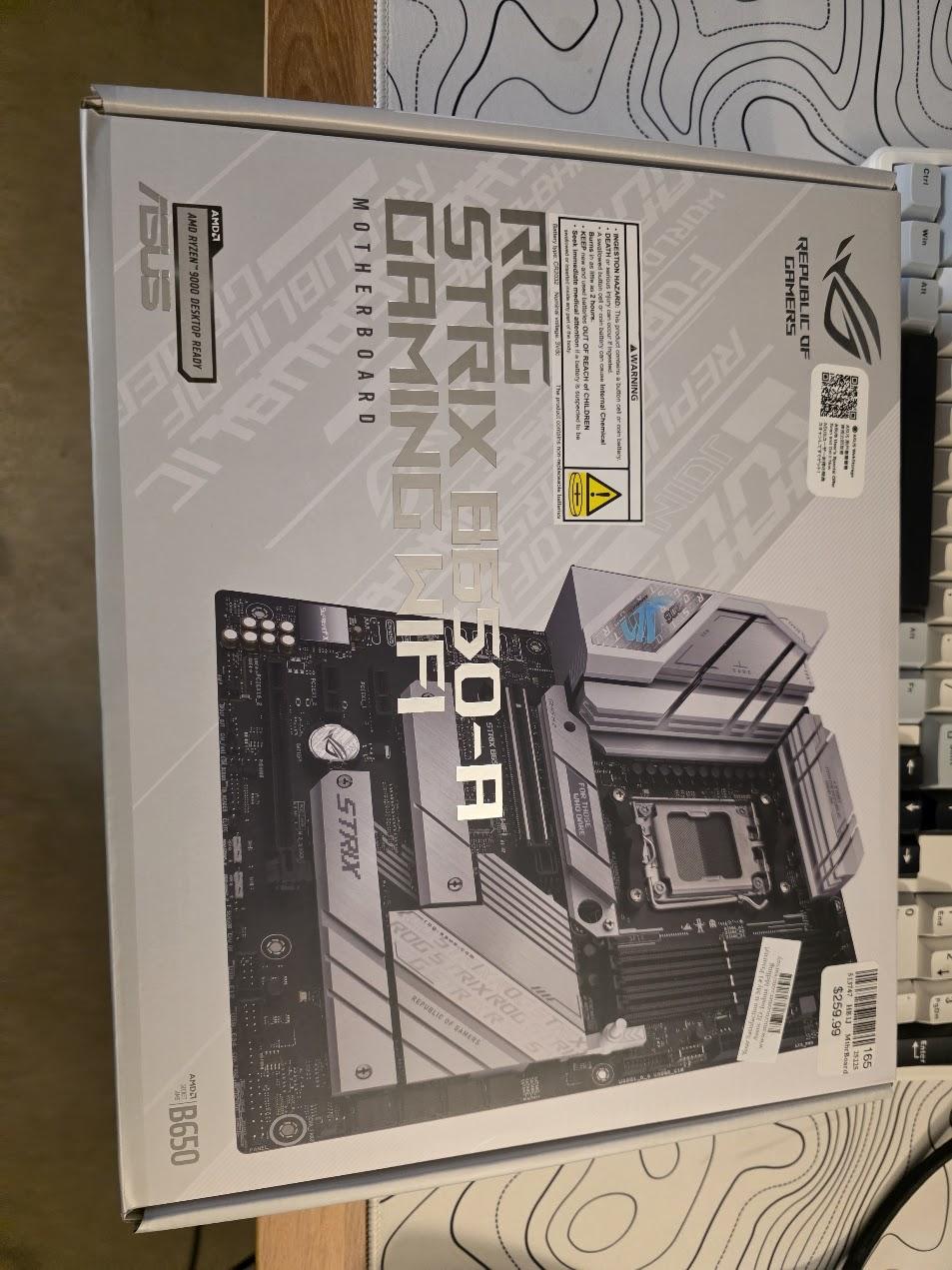 ASUS B650-A ROG Strix Gaming WiFi AMD AM5 ATX Motherboard NEW UNOPENED
