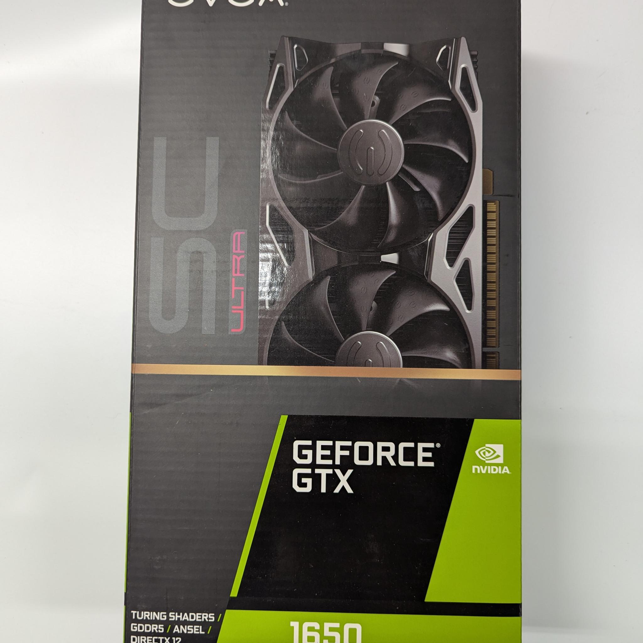 EVGA GeForce GTX 1650 SC ULTRA GAMING, 4GB GDDR5, Dual Fan, Metal Backplate