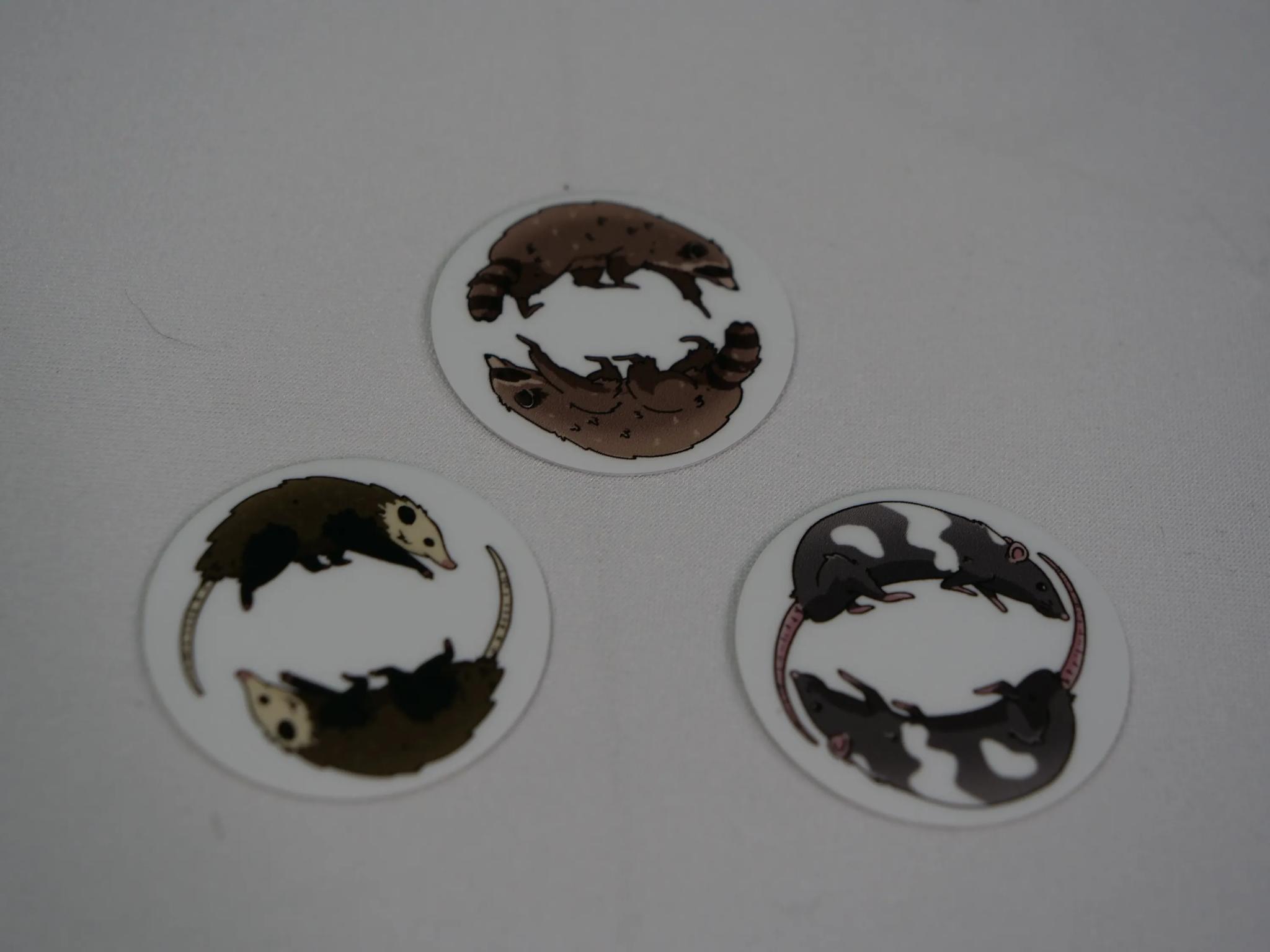Team Trash Custom Computer Fan hub decals. (Possum) Free Ship!!
