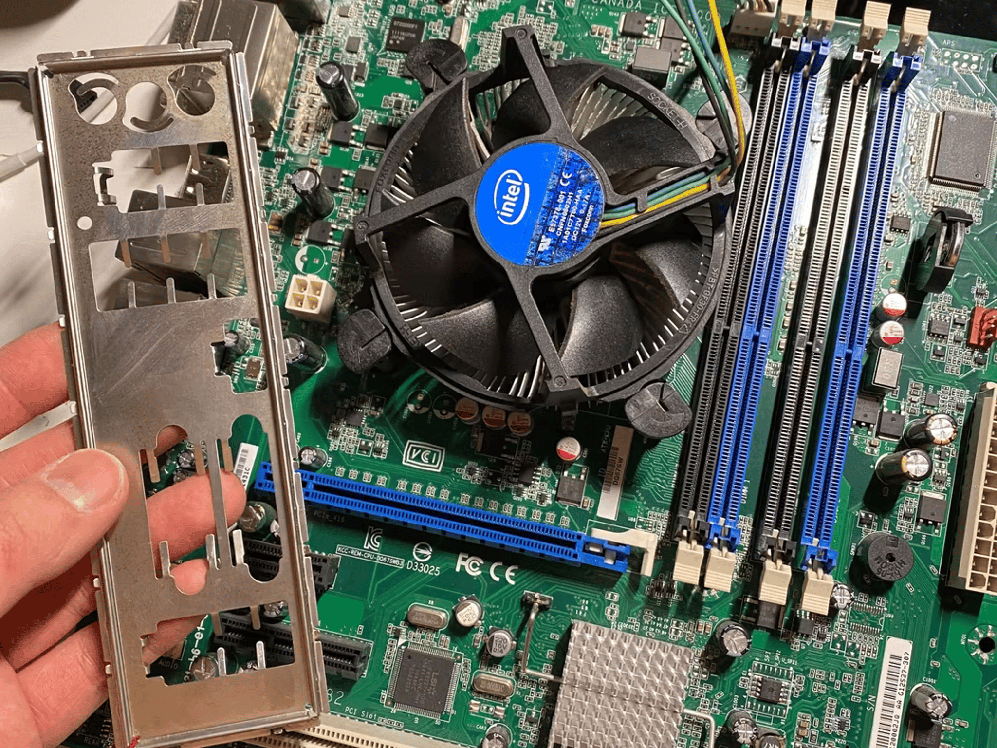 Core i5-2300, LGA 1151 Motherboard, and Intel Stock Cooler Combo