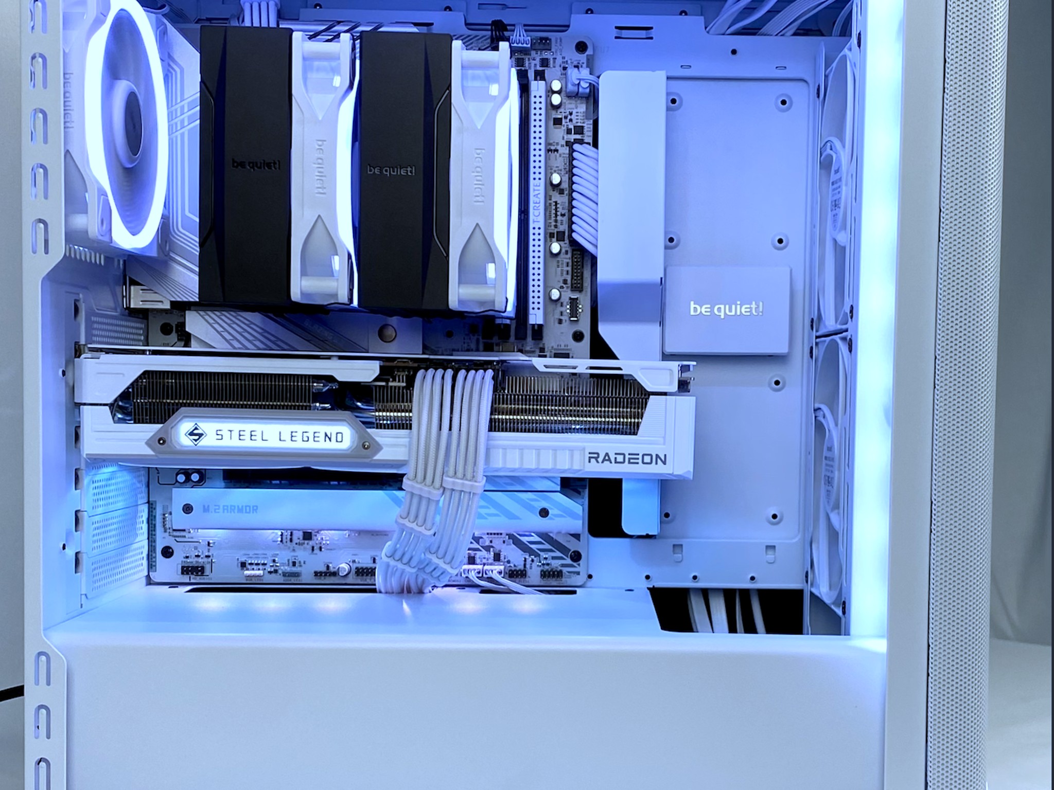 🦉❄️WHITE OWL❄️🦉 28Db idle/32Db load - be quiet! 1440p/4K Gaming PC | Ryzen 7800X3D, RX 9070 XT |
