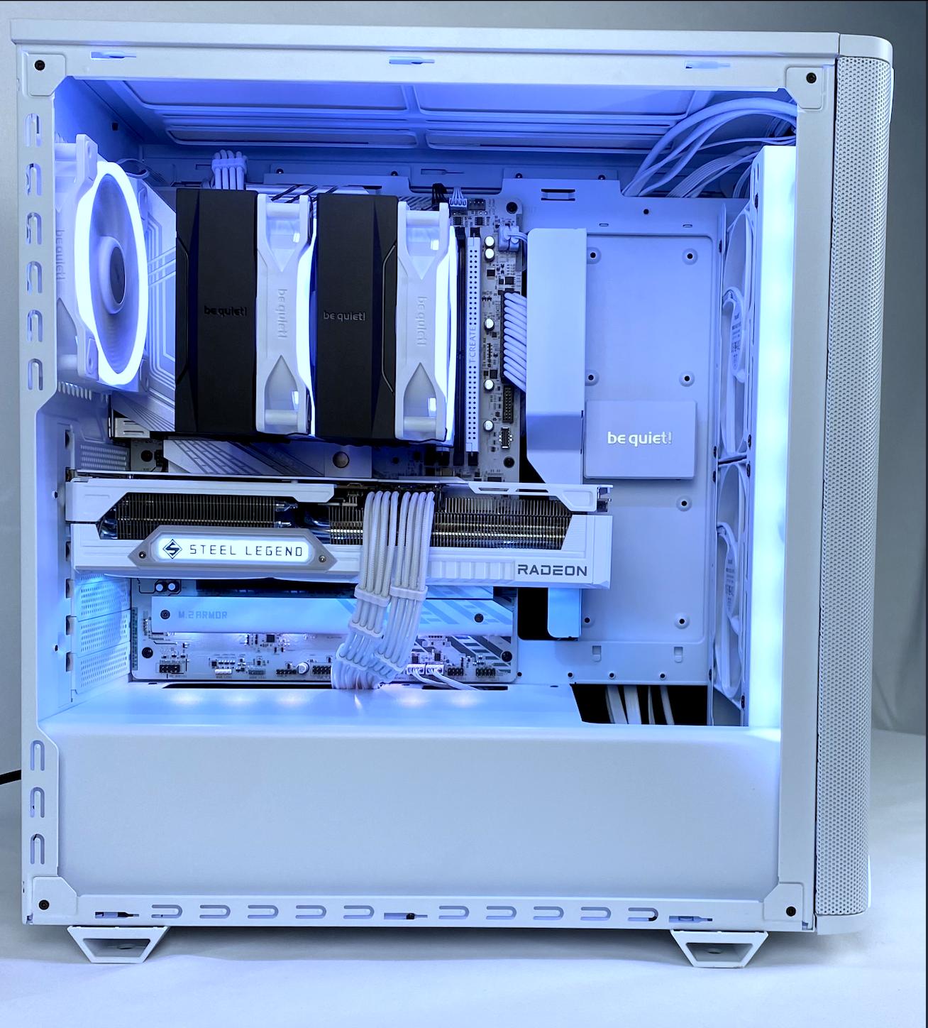 🦉❄️WHITE OWL❄️🦉 28Db idle/32Db load - be quiet! 1440p/4K Gaming PC | Ryzen 7800X3D, RX 9070 XT |