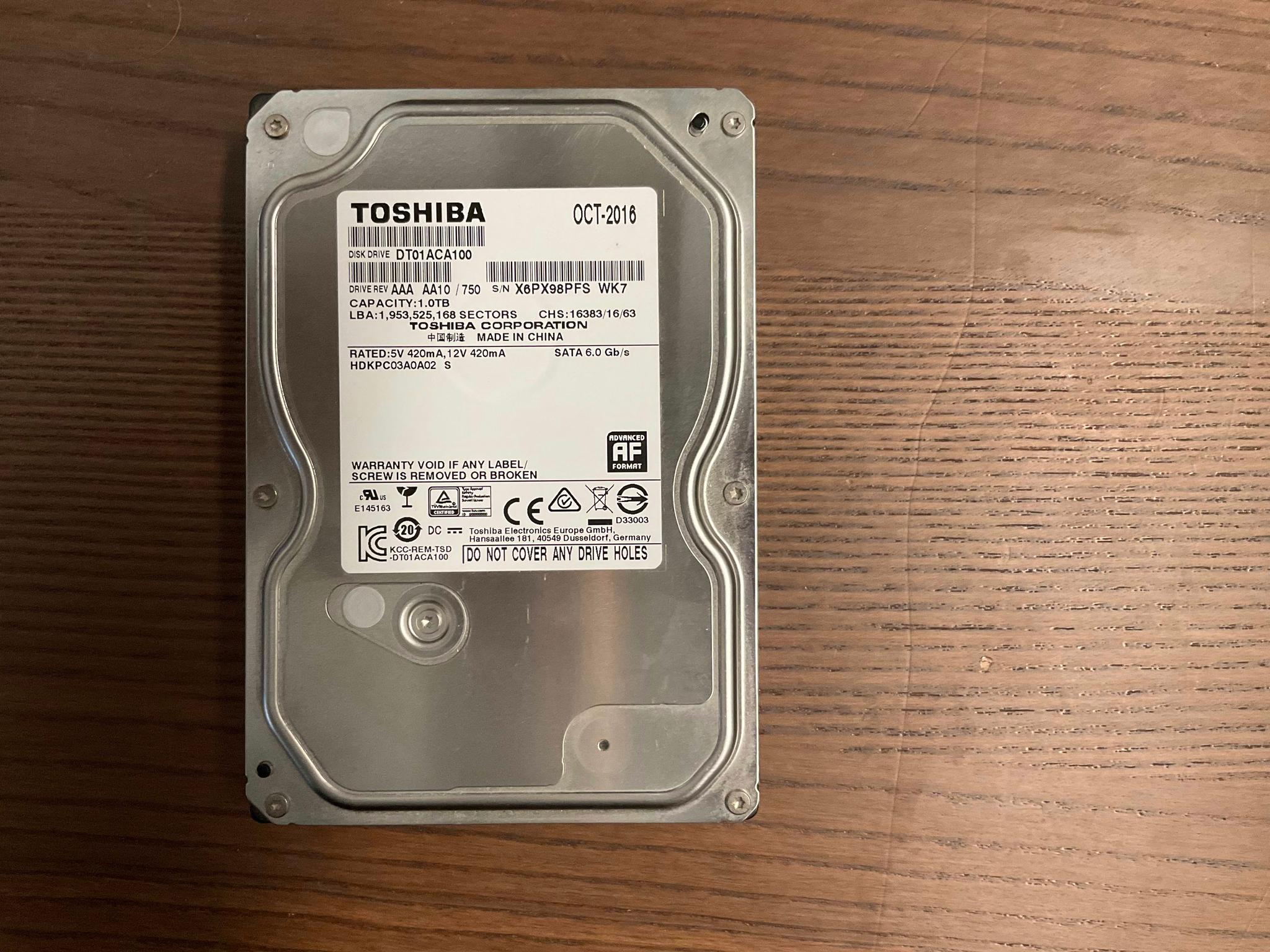 Lot of Mixed 1TB 3.5" HDDs