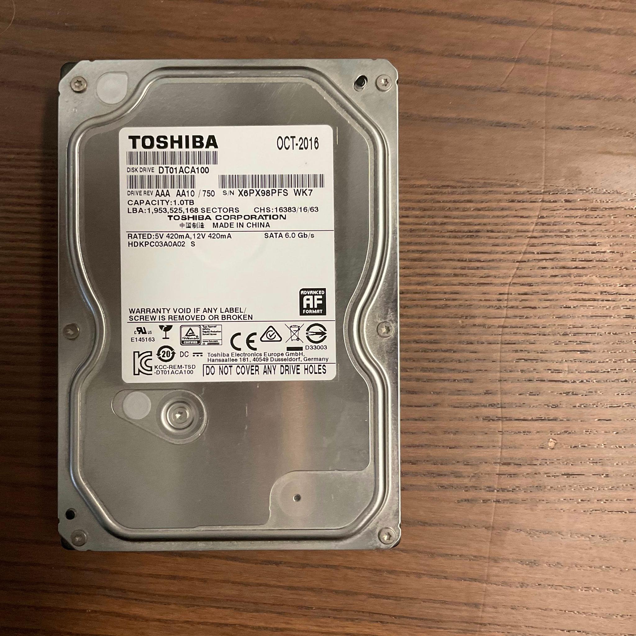 Lot of Mixed 1TB 3.5" HDDs