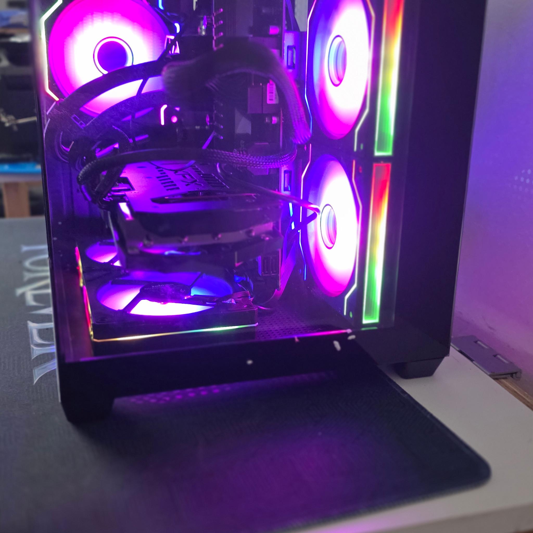 Gaming PC – 6700 XT | 32GB RAM | 1.5TB SDD+HDD | 12th Gen | RGB Liquid Cooled