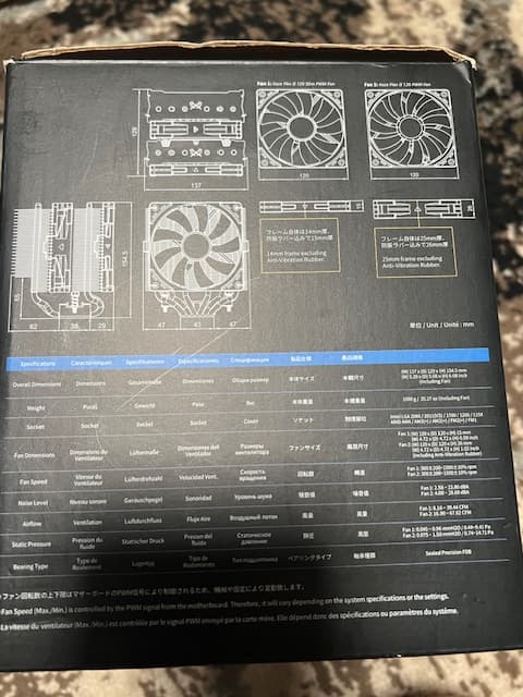 Scythe Fuma 2 Rev.B CPU Air Cooler, Intel LGA1700, LGA1151, AMD AM4/Ryzen 120mm, Dual Towers Black