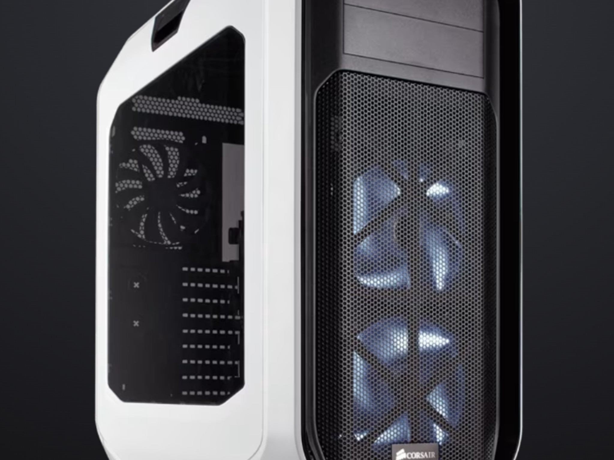 Corsair Graphite Series White 780T with case fans