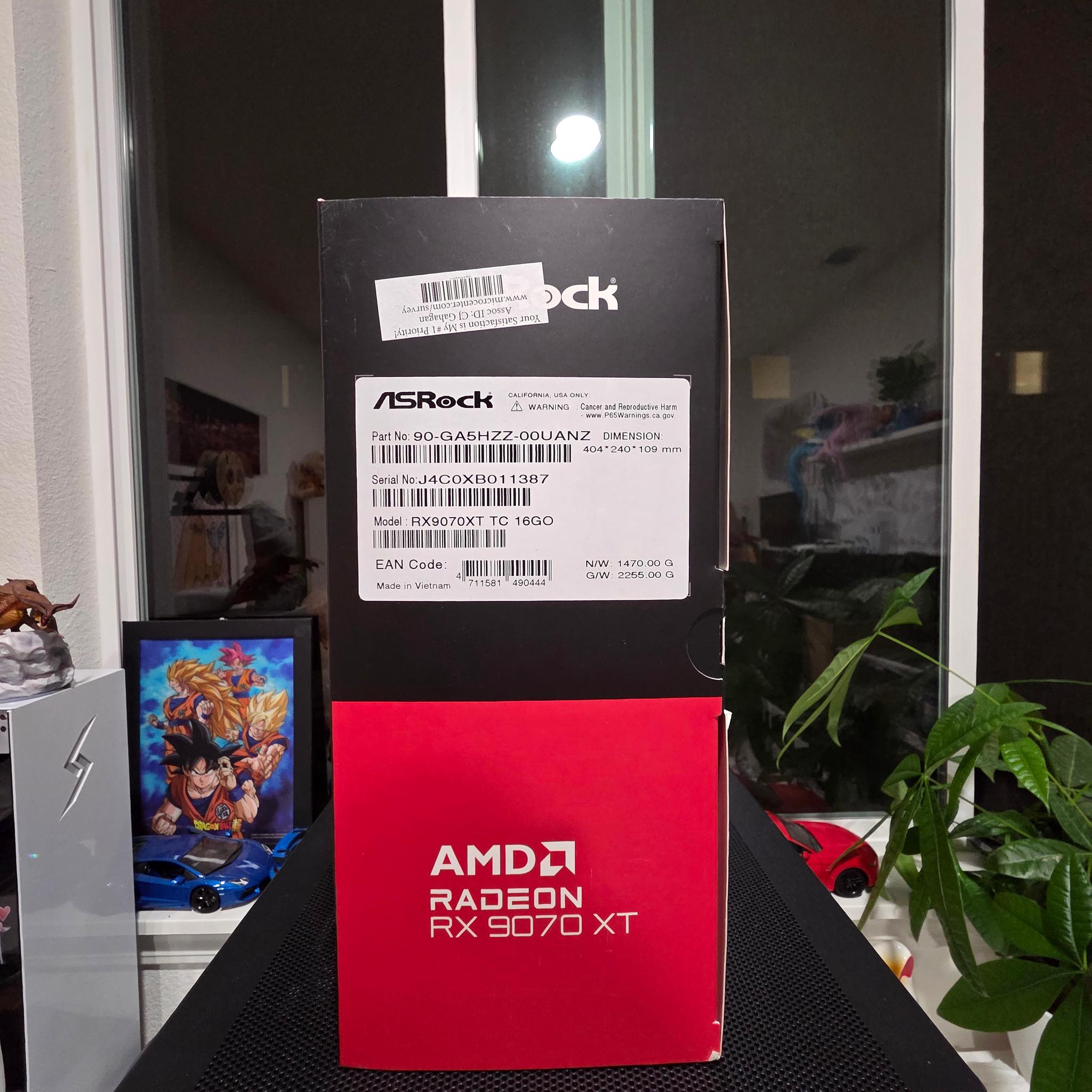 ASRock AMD Radeon RX 9070 XT Taichi Overclocked Triple Fan 16GB GDDR6 PCIe 5.0 Graphics Card