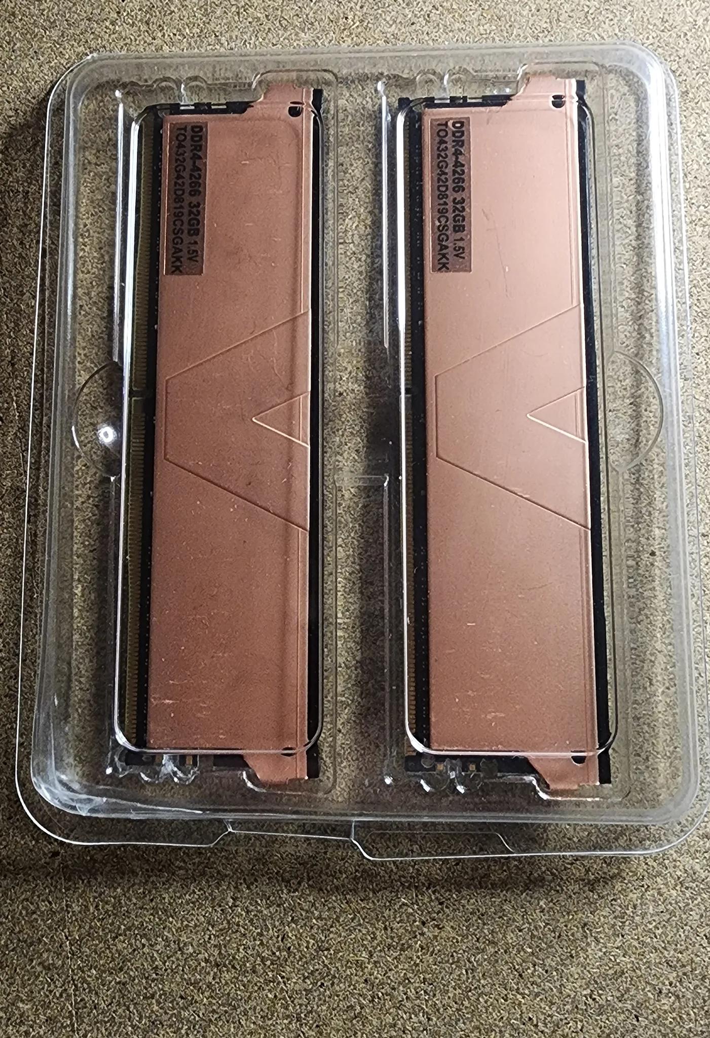 64GB DDR4 4266mhz Copper Ram set 