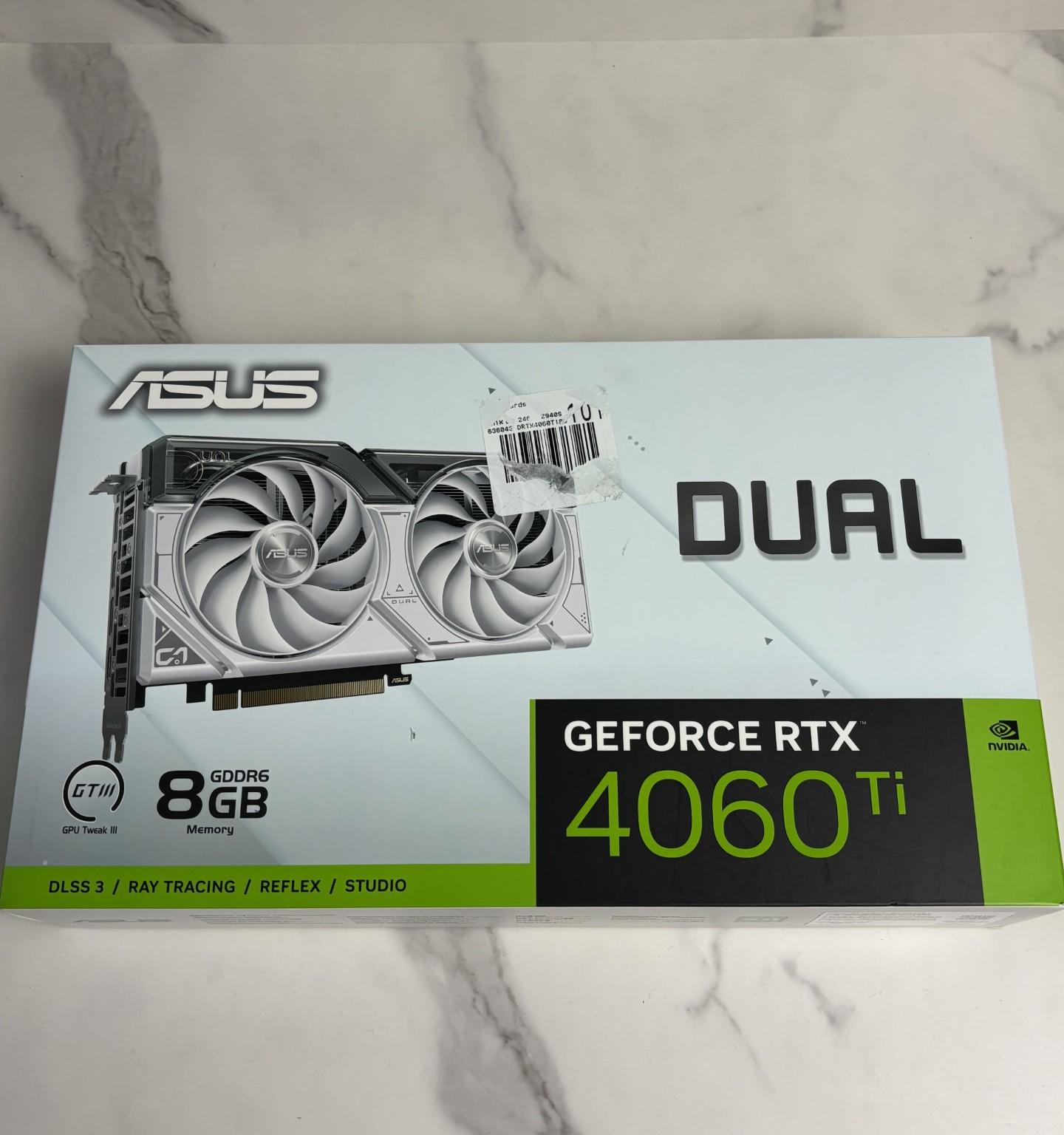 Asus Dual GeForce RTX 4060 Ti SSD OC Edition 8GB GDDR6