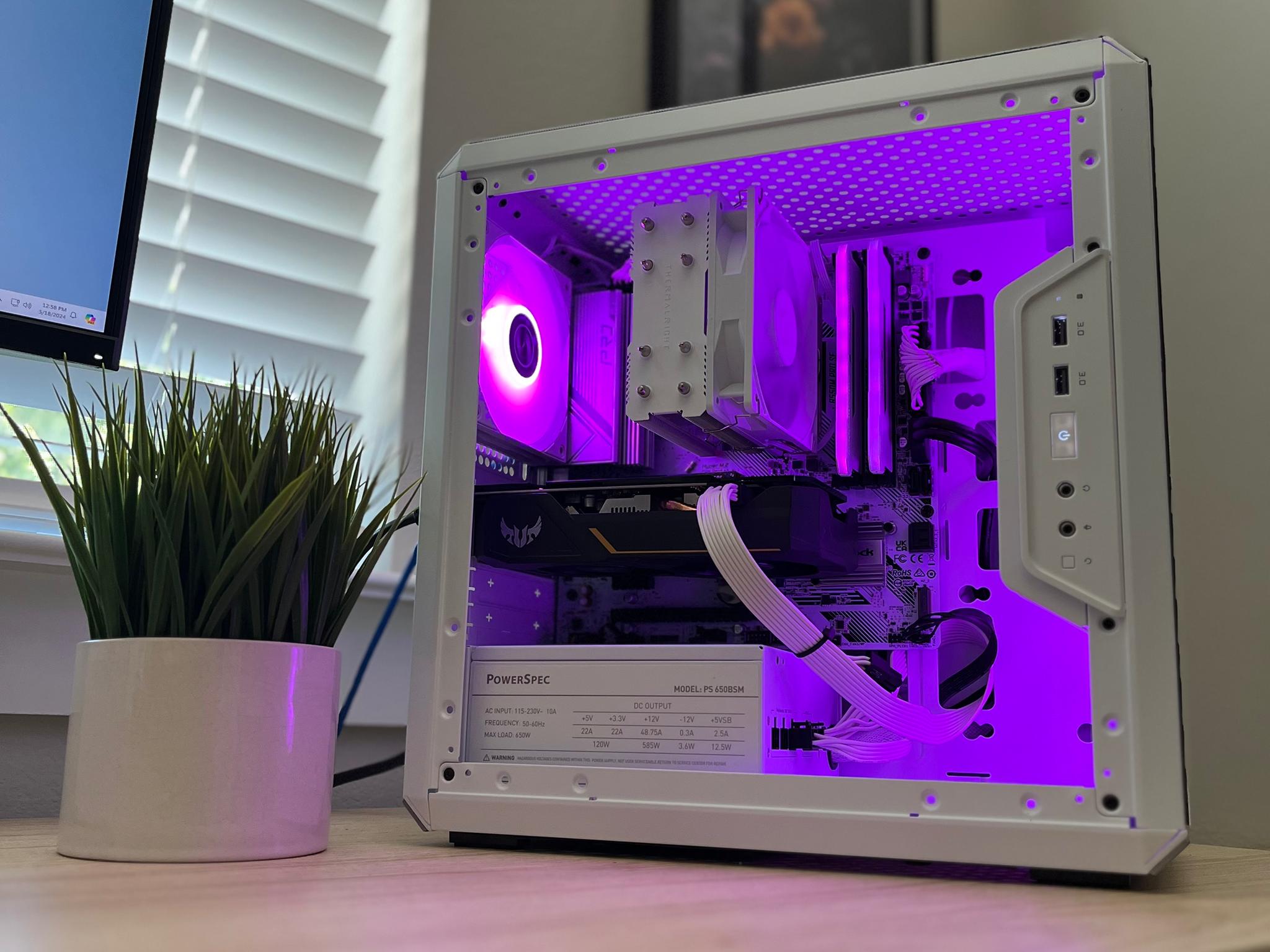 CUSTOM WHITE GAMING PC | RYZEN 5 5500 | GTX 1660 TI | RAM DDR4 16GB | 1T SSD | WIN 11 PRO