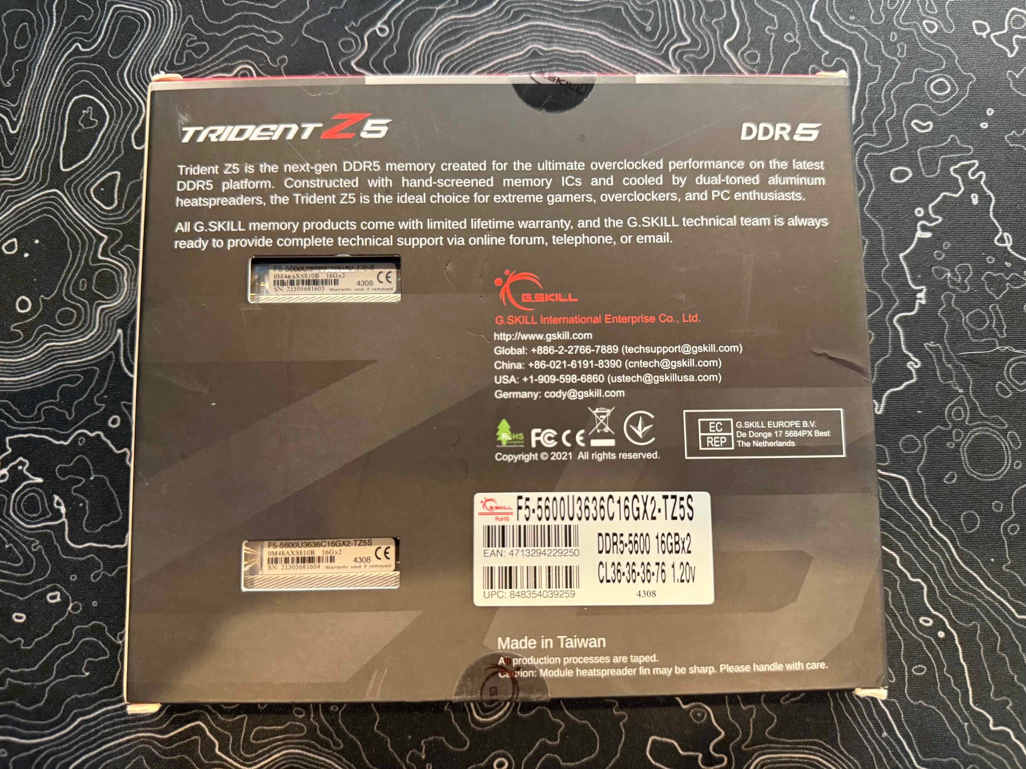 G.Skill Trident Z5 - DDR5-5600 16GBx2
