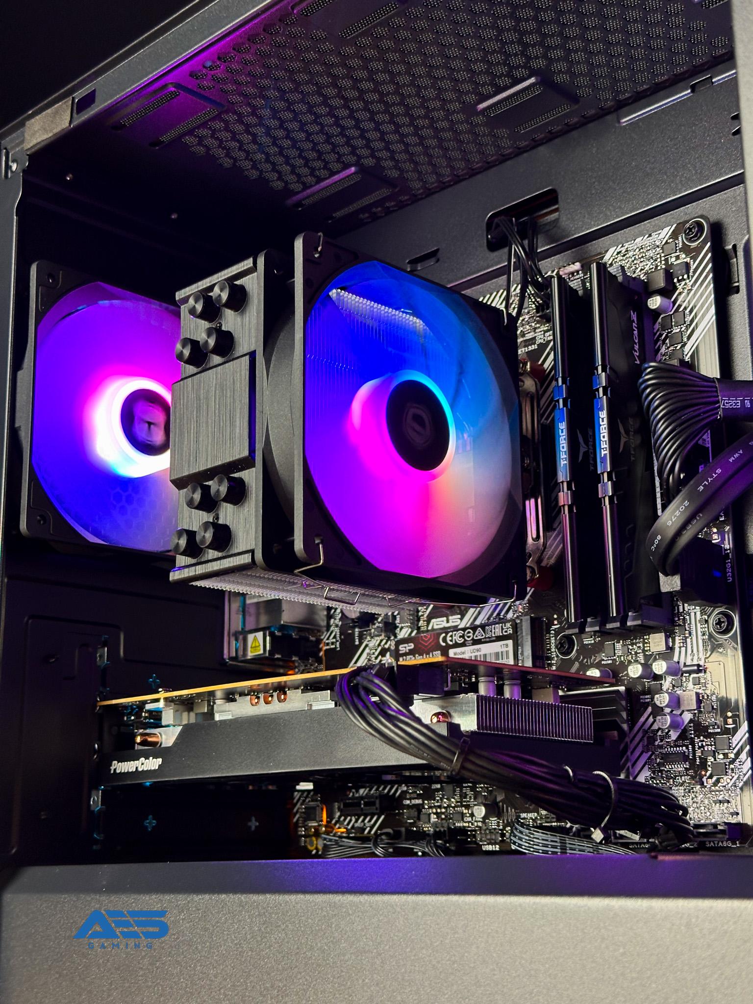 AES LC800 - Ryzen 5 5600 - RX7600 - 32gb DDR4 - 1tb NVMe Gaming PC