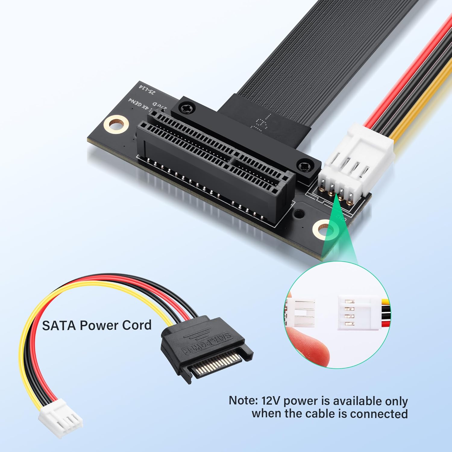 M.2 M Key PCI-E 4.0 2280 NGFF 90 Degree PCIe X4 Extender Cable M2 PCI-E 4X Female M2 2230 Right Bend