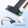 M.2 M Key PCI-E 4.0 2280 NGFF 90 Degree PCIe X4 Extender Cable M2 PCI-E 4X Female M2 2230 Right Bend