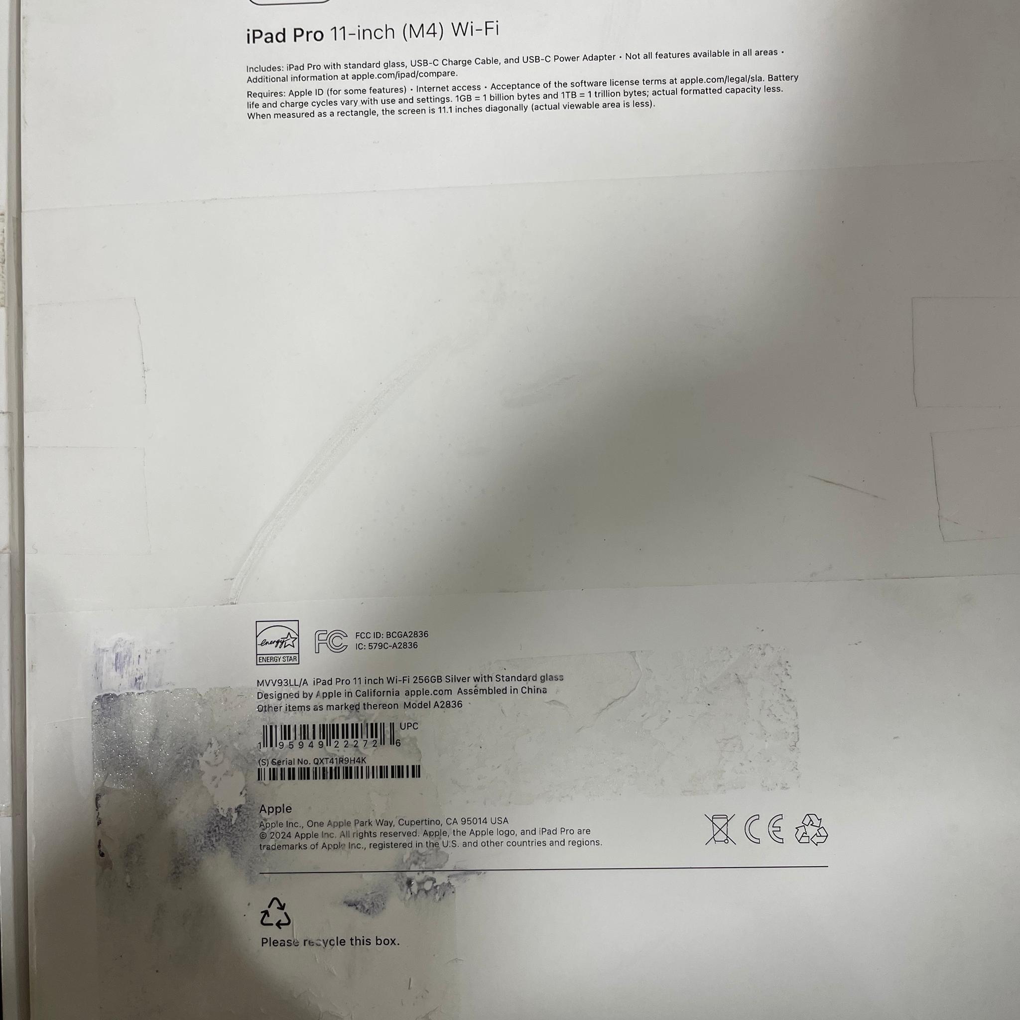 iPad 11 Pro 11 inch (M4) Wi-Fi
