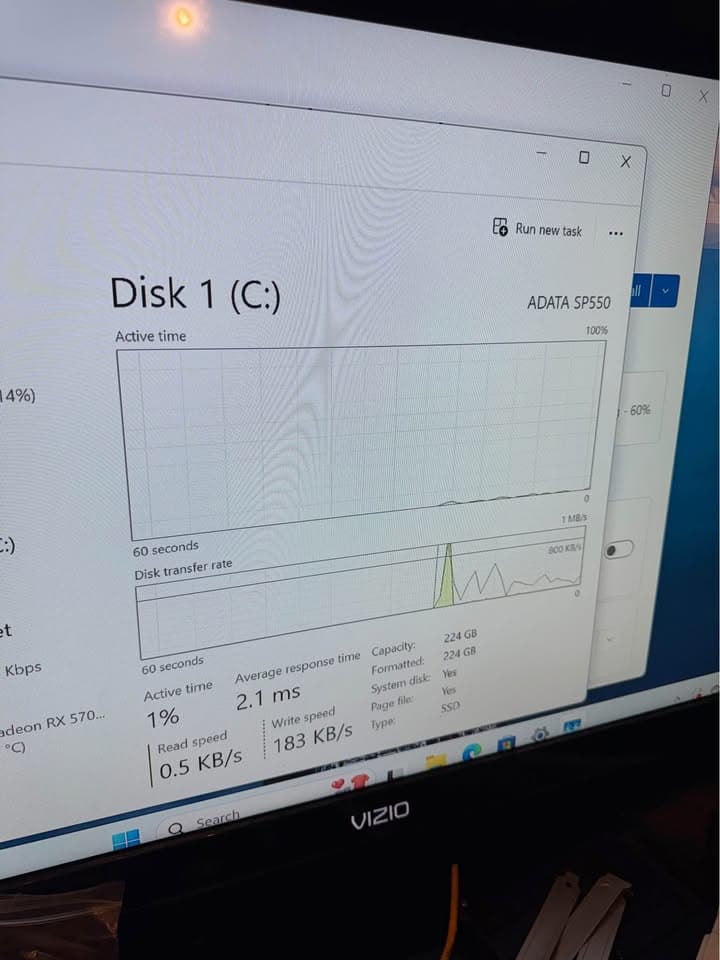 1080p Gaming PC! RX 5700XT 8gb, Intel 6 core, 32GB RAM, WINDOWS 11, 1TB hdd, 240gb ssd