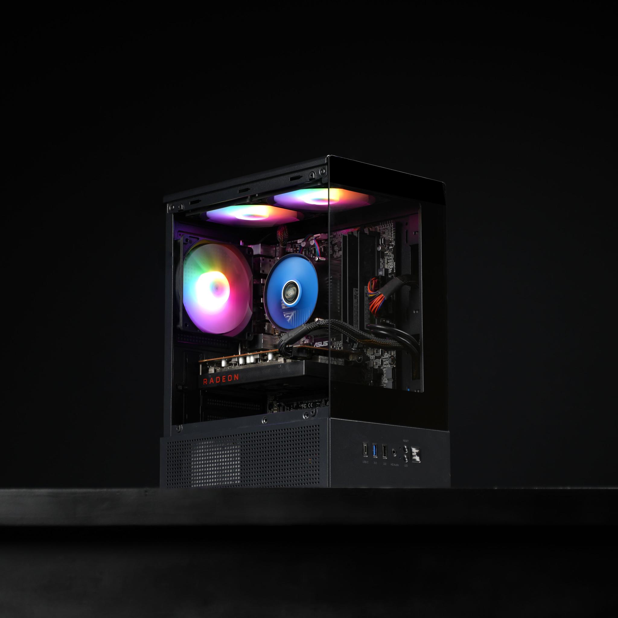 \ SF-04 / RX 5600 Intel Core i7 7700 16GB .9TB Windows 11 Gaming PC Powerhouse