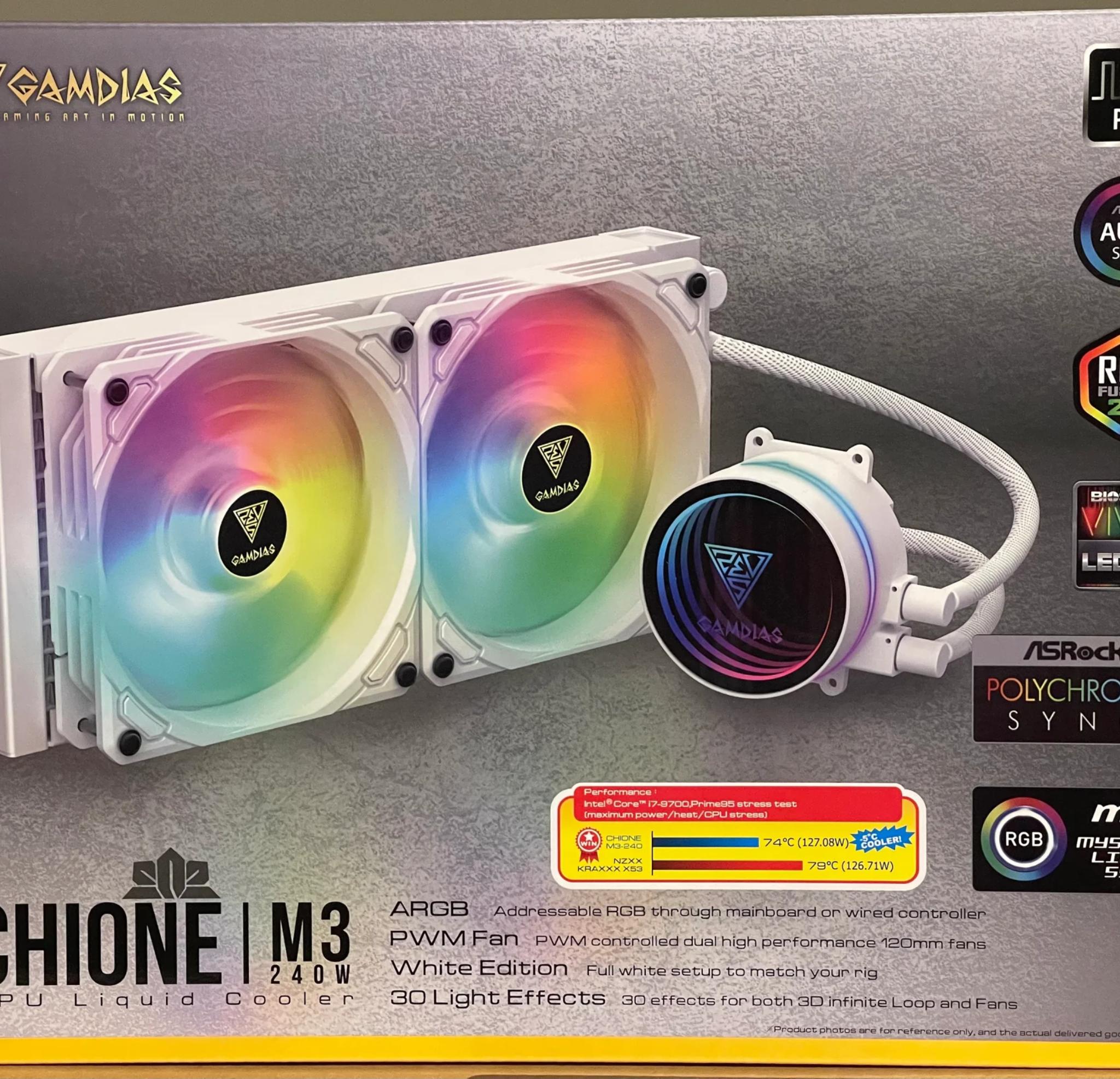 CHIONE M3-240W CPU Cooler | White