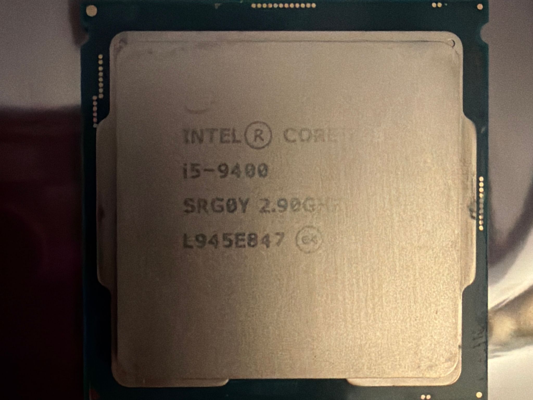Intel Core i5-9400 Tested Working