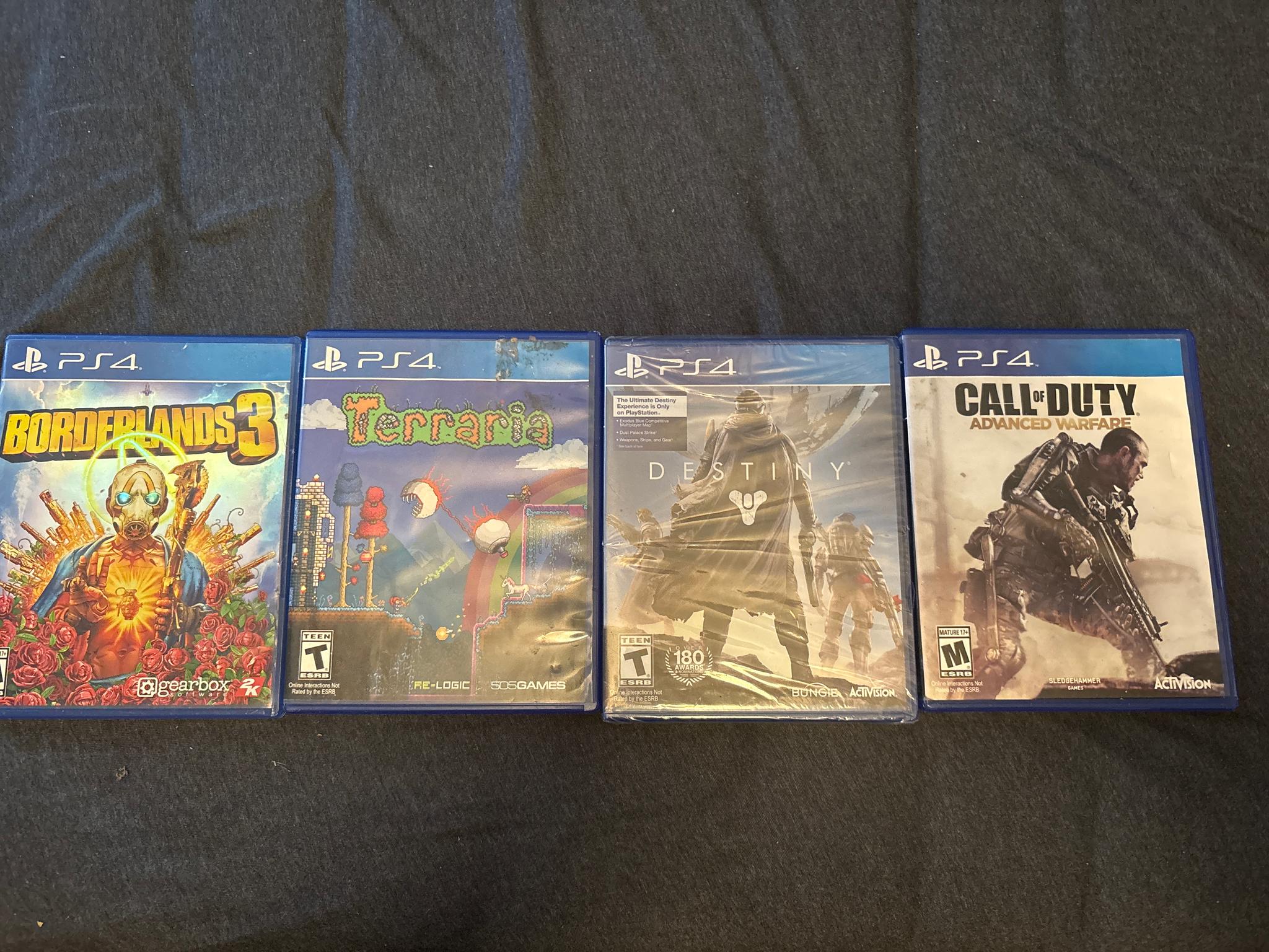PS4 4-Game Bundle Borderlands 3 Terraria Destiny COD Advanced Warfare