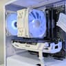 ❄️ Sleek All-White Gaming PC - Intel i3-12100F, GTX 1060, 16GB RAM, ARGB Lighting, 1TB SSD
