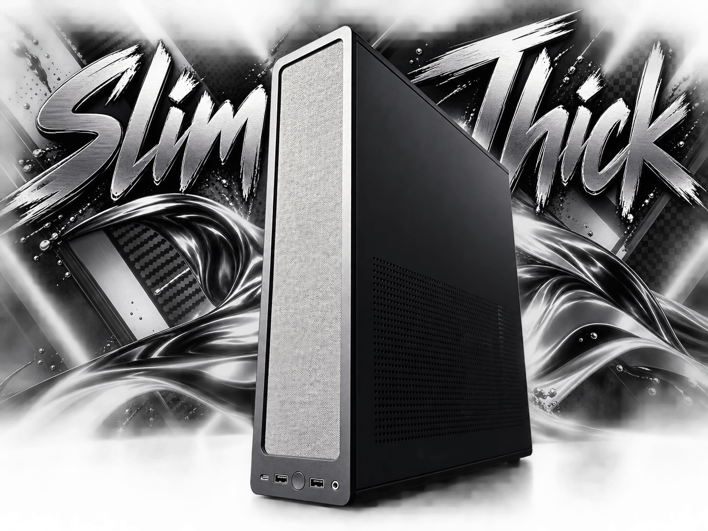 🖤⚡ SLIM THICK ⚡🖤 Ryzen 5 9600X| RTX 5060Ti| 16 GB DDR5| 1.25 TB NVMe| 750W Gold PSU