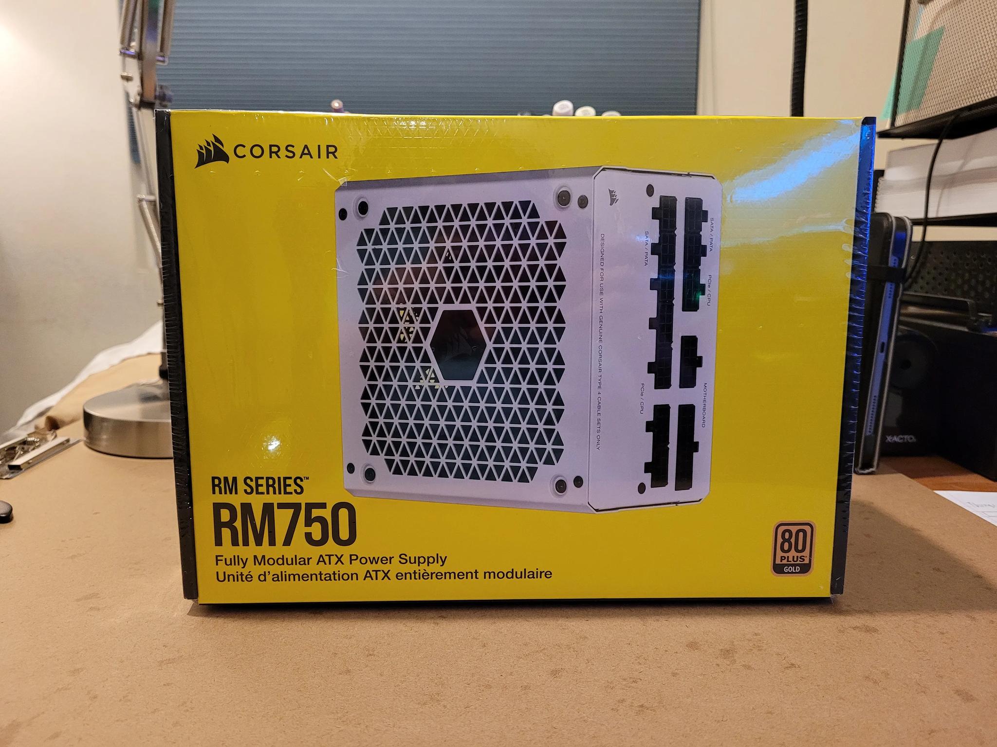 Corsair RM750 W 80+ Gold Certified Fully Modular ATX Power Supply (NEW UNOPENED)