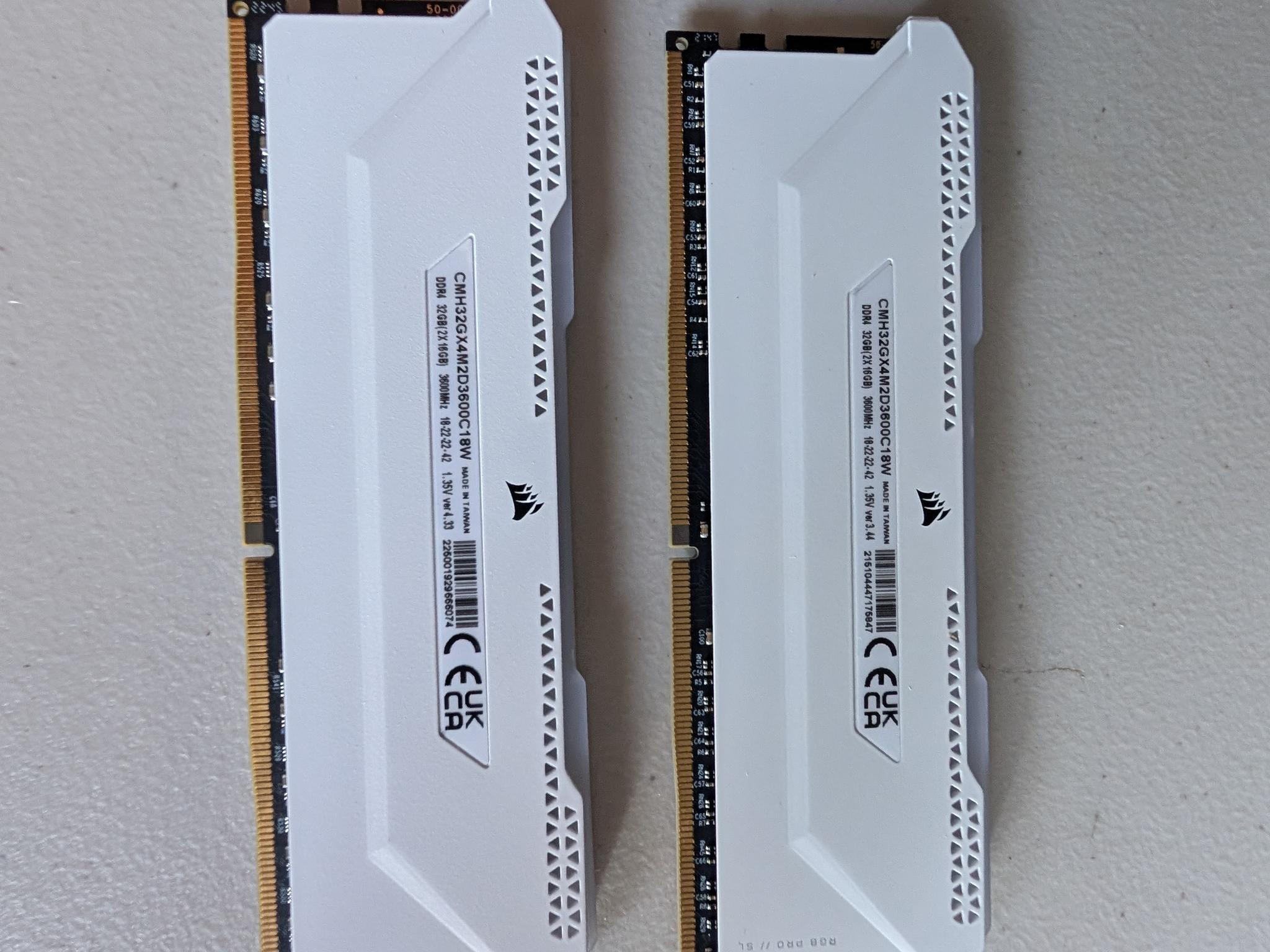 Corsair Vengeance RGB ddr4 32GB 3600mhz