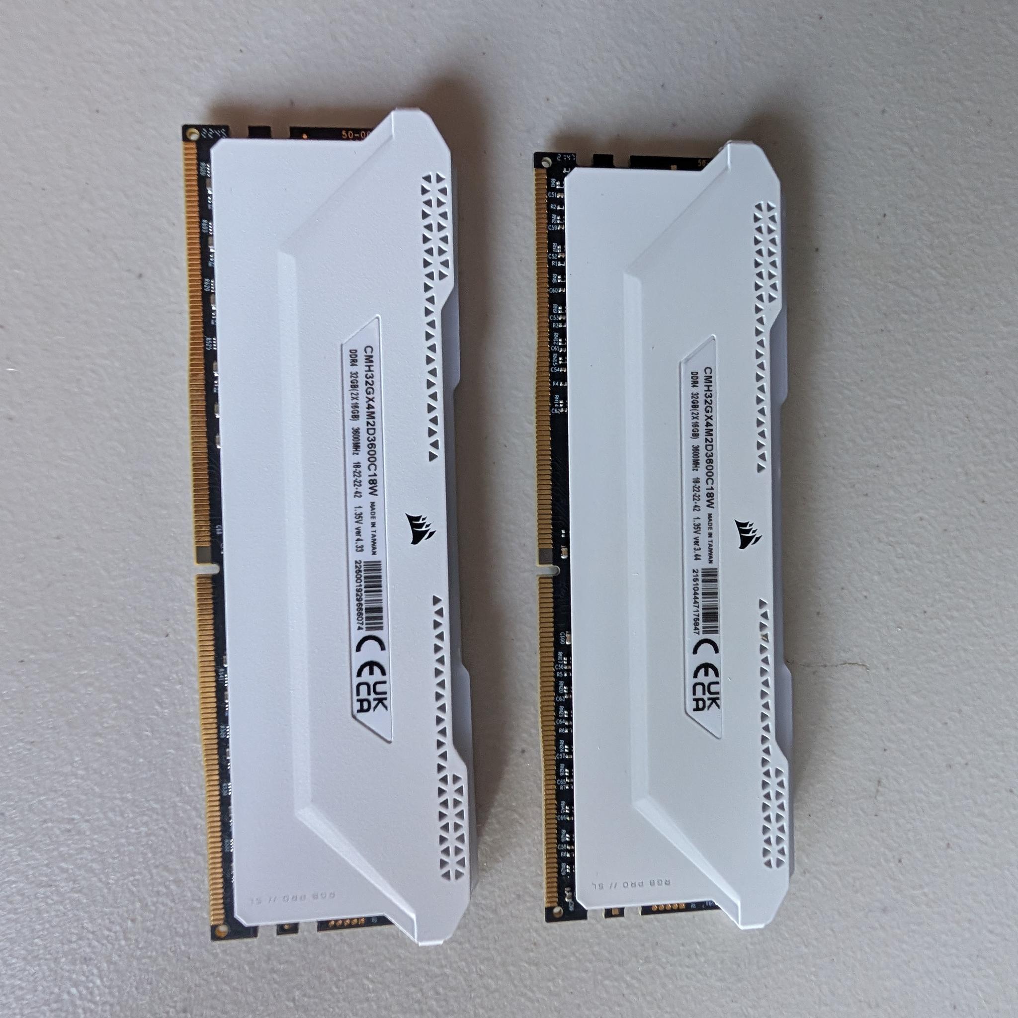 Corsair Vengeance RGB ddr4 32GB 3600mhz
