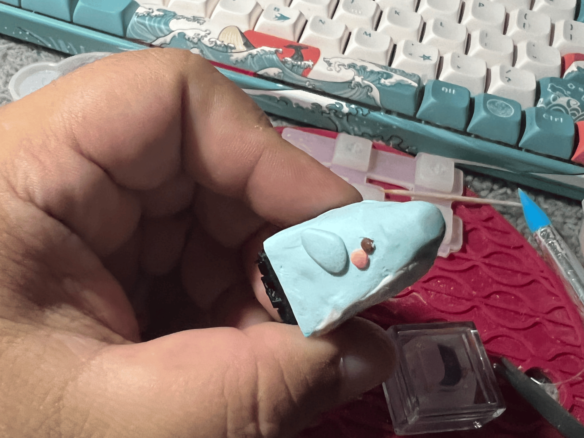 DOLLAR KEYCAPS S2- BigBlueWhale Artisan Keycaps
