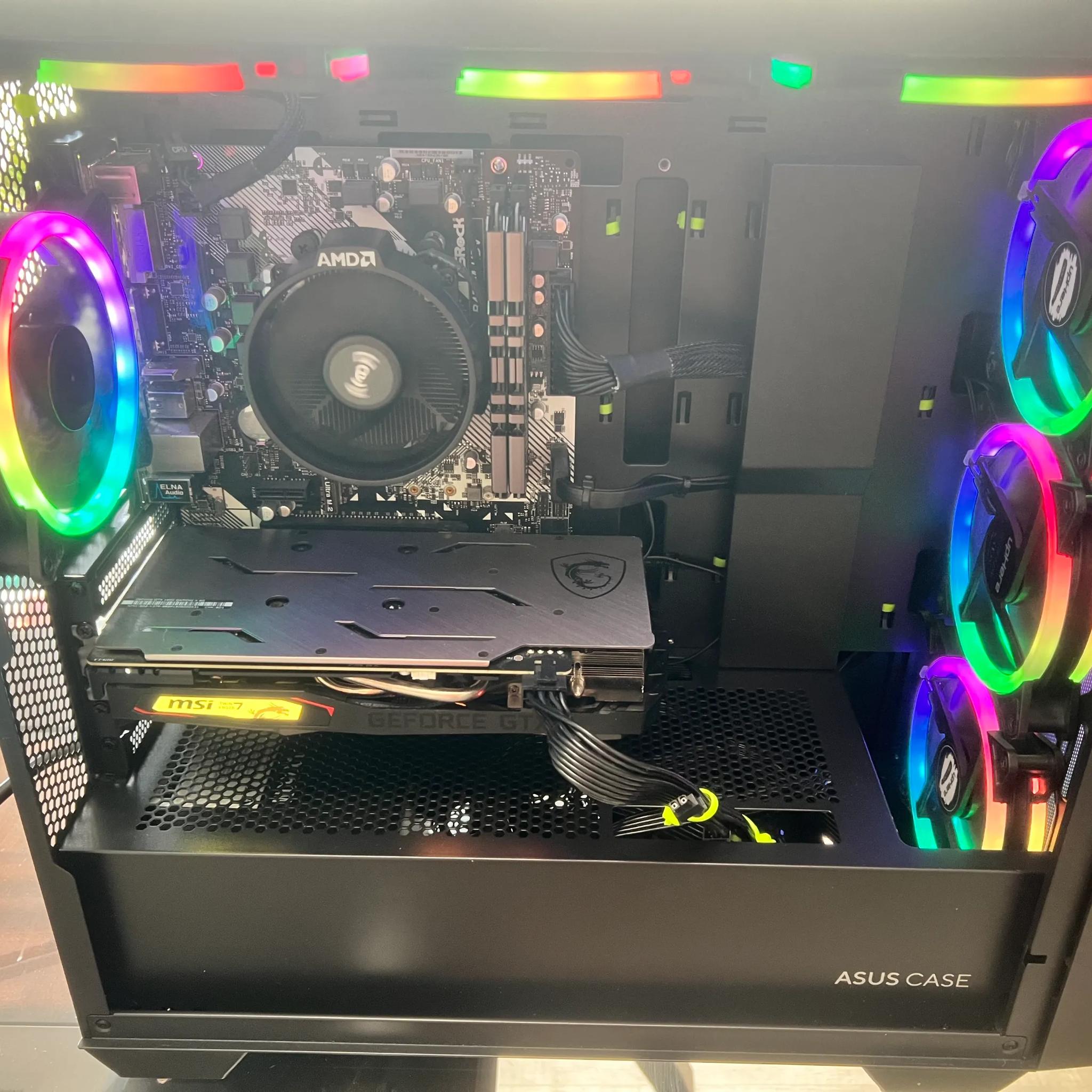 GTX 1660 | Ryzen 5 3600 | 16GB DDR4 | 120GB SSD | Asus Micro ATX Case | B450M | RGB Gaming PC 1080P