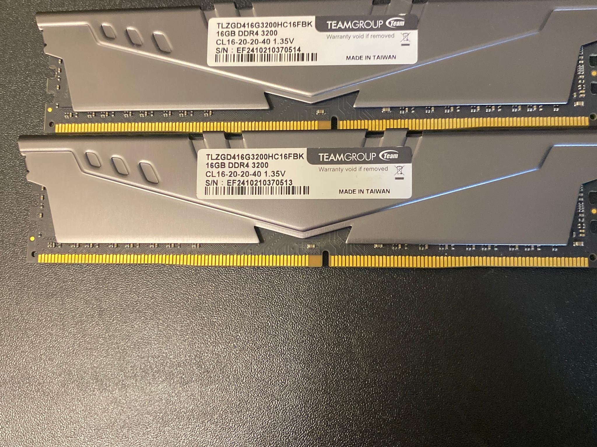 TeamGroup T Force 32GB(2x16)DDR4 RAM