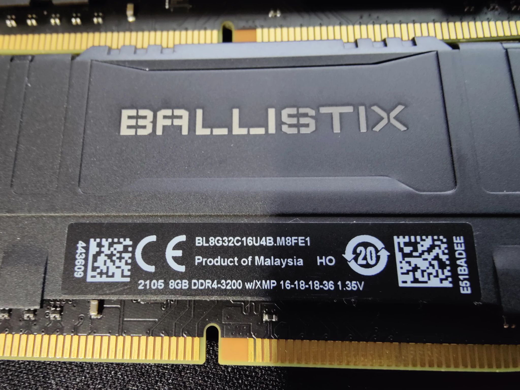 Crucial Ballistix 16GB 3200 Kit (2x8GB)
