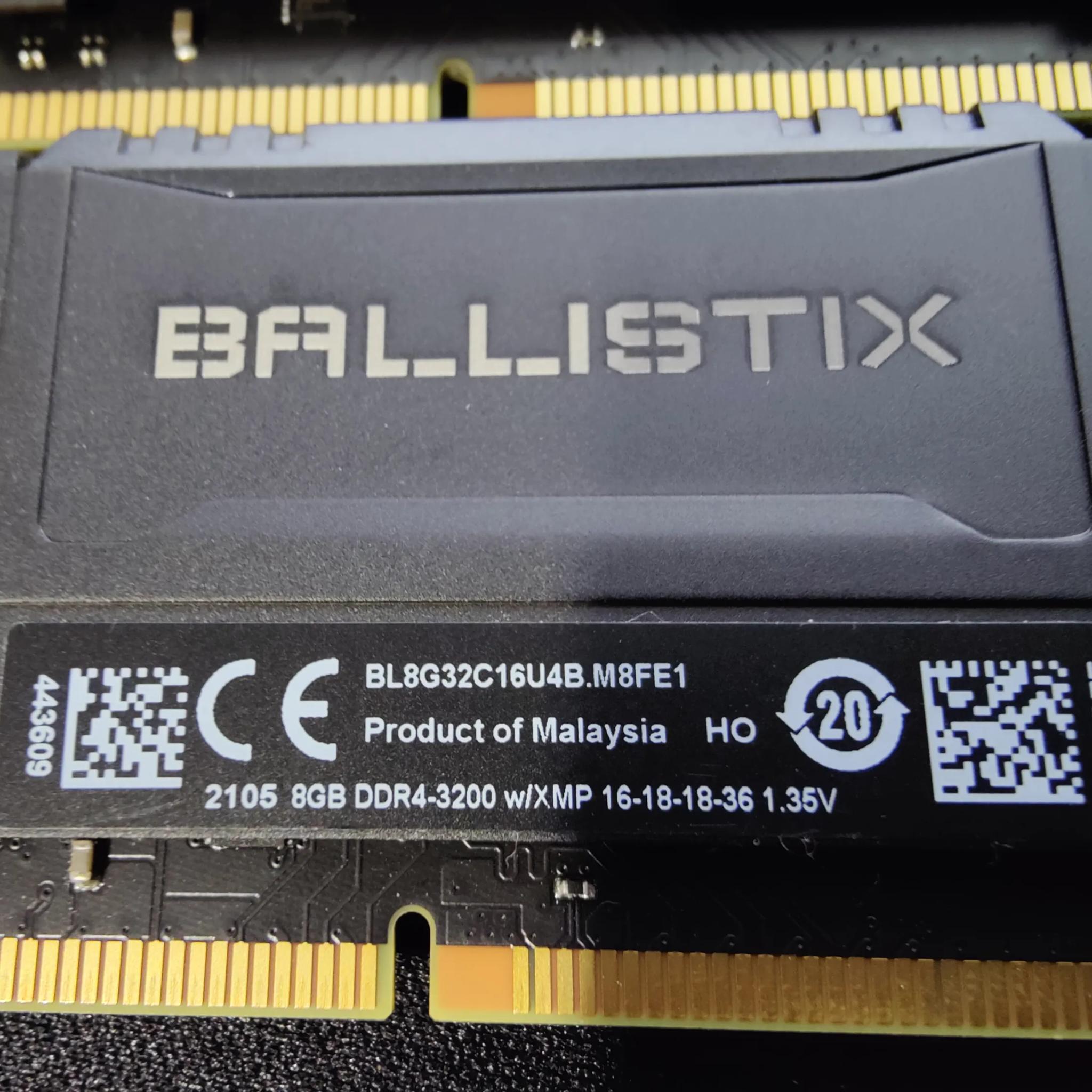 Crucial Ballistix 16GB 3200 Kit (2x8GB)