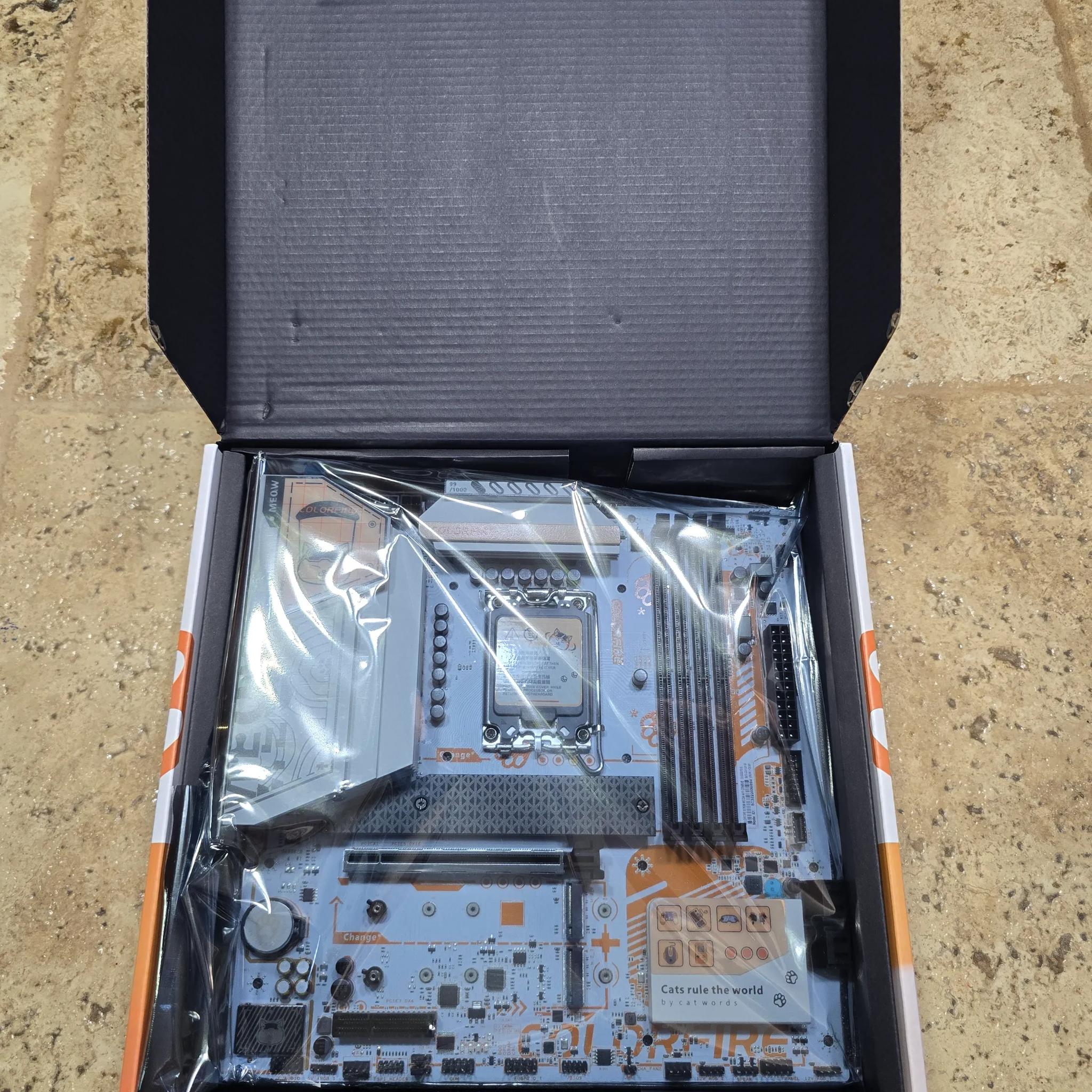 COLORFIRE B760M-MEOW WIFI D5 ORANGE B 760 DDR5 LGA 1700 Motherboard MATX