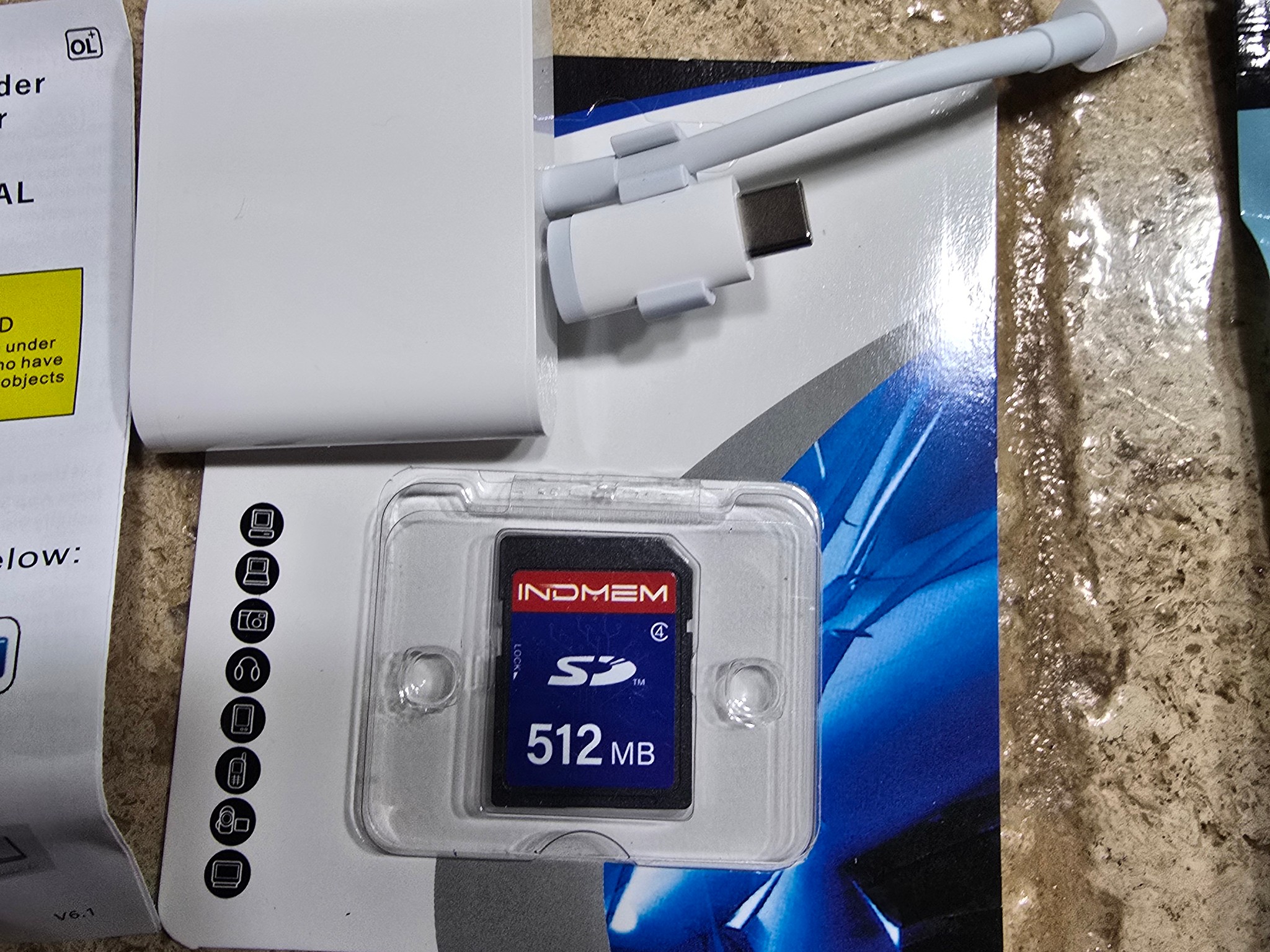 SD and TF Card MicroSD Card Adapter Reader 512mb SD Included IPAD IPHONE USB C Galaxy Note Samsung