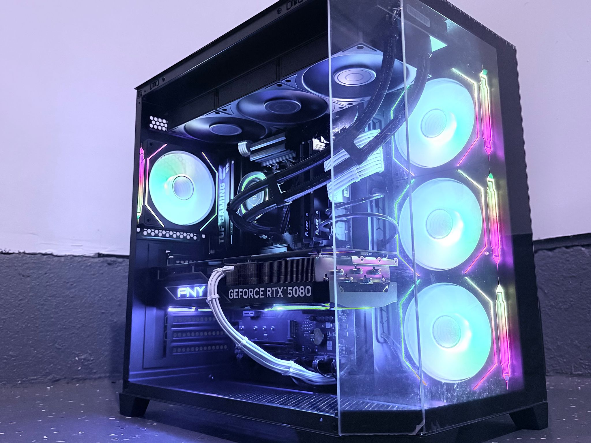 ⚫️"Titan Eclipse"🌈 | 4k Gaming | RTX 5080 | Ryzen 7 9800X3D | 32GB DDR5 | 3TB Storage | Free Ship