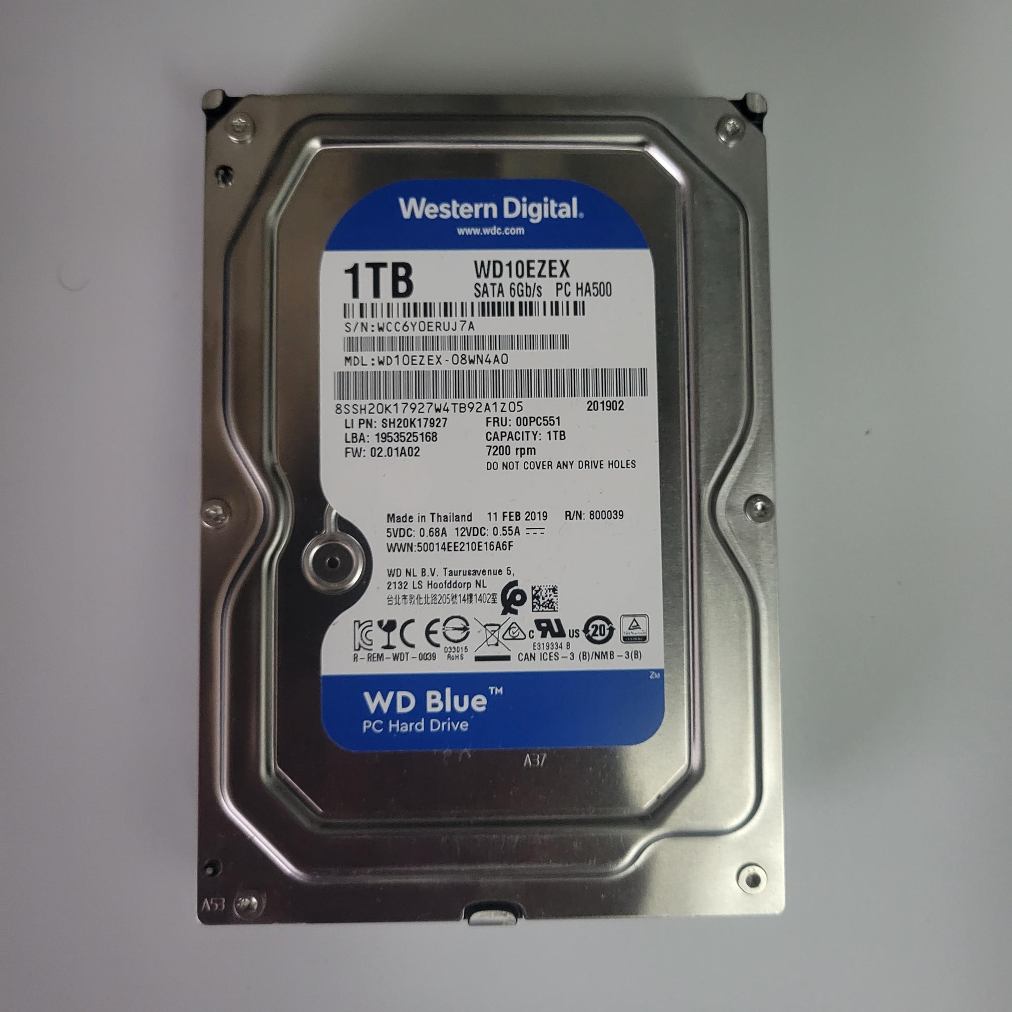 Western digital 1 TB HDD