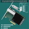 X520-DA1 10Gb/s SFP+ Fiber Port Ethernet Adapter Intel 82599 10Gbps Ethernet PCIE x4 NAS and PC