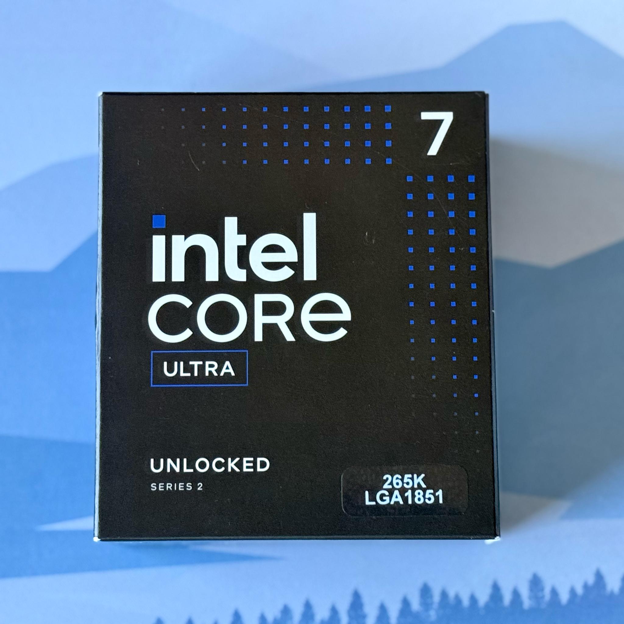 Intel Core Ultra 7 265K CPU, Twenty-Core, LGA 1851, Arrow Lake, Core i7, 2025 model