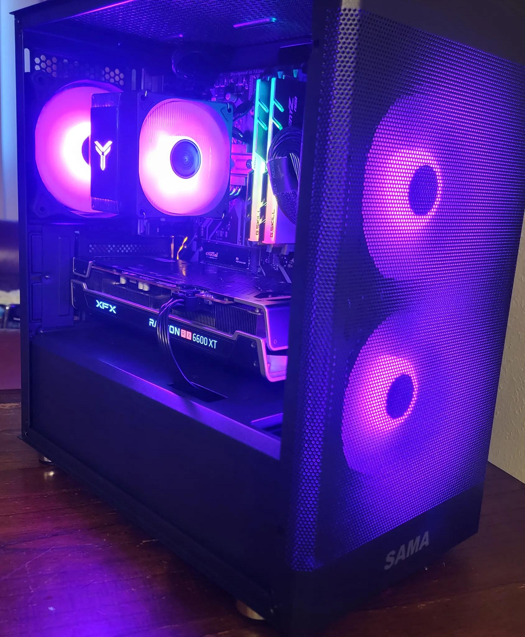 Gaming PC Ryzen 7 3700x, RX 6600 XT, 32Gb Ram, 4Tb total storage