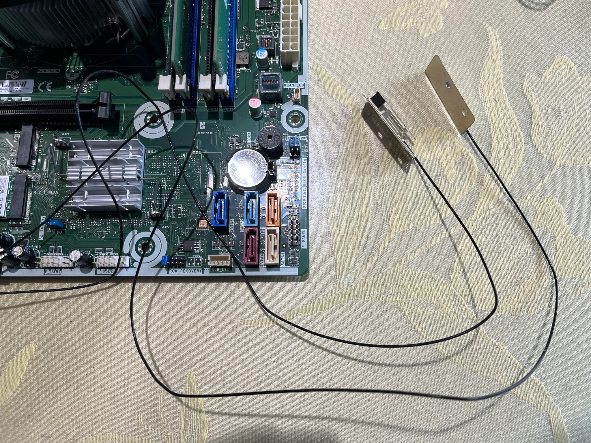 HP Thimphu Motherboard with i7-7700 CPU, 16GB DDR4 RAM, Wi-Fi & Red RGB Fan