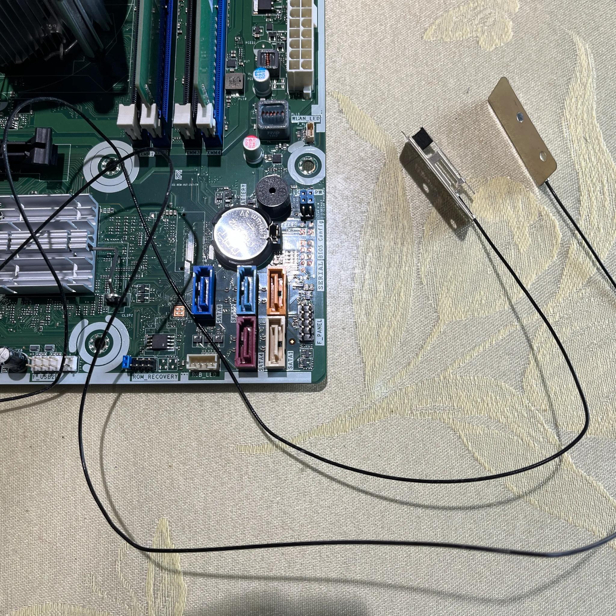 HP Thimphu Motherboard with i7-7700 CPU, 16GB DDR4 RAM, Wi-Fi & Red RGB Fan