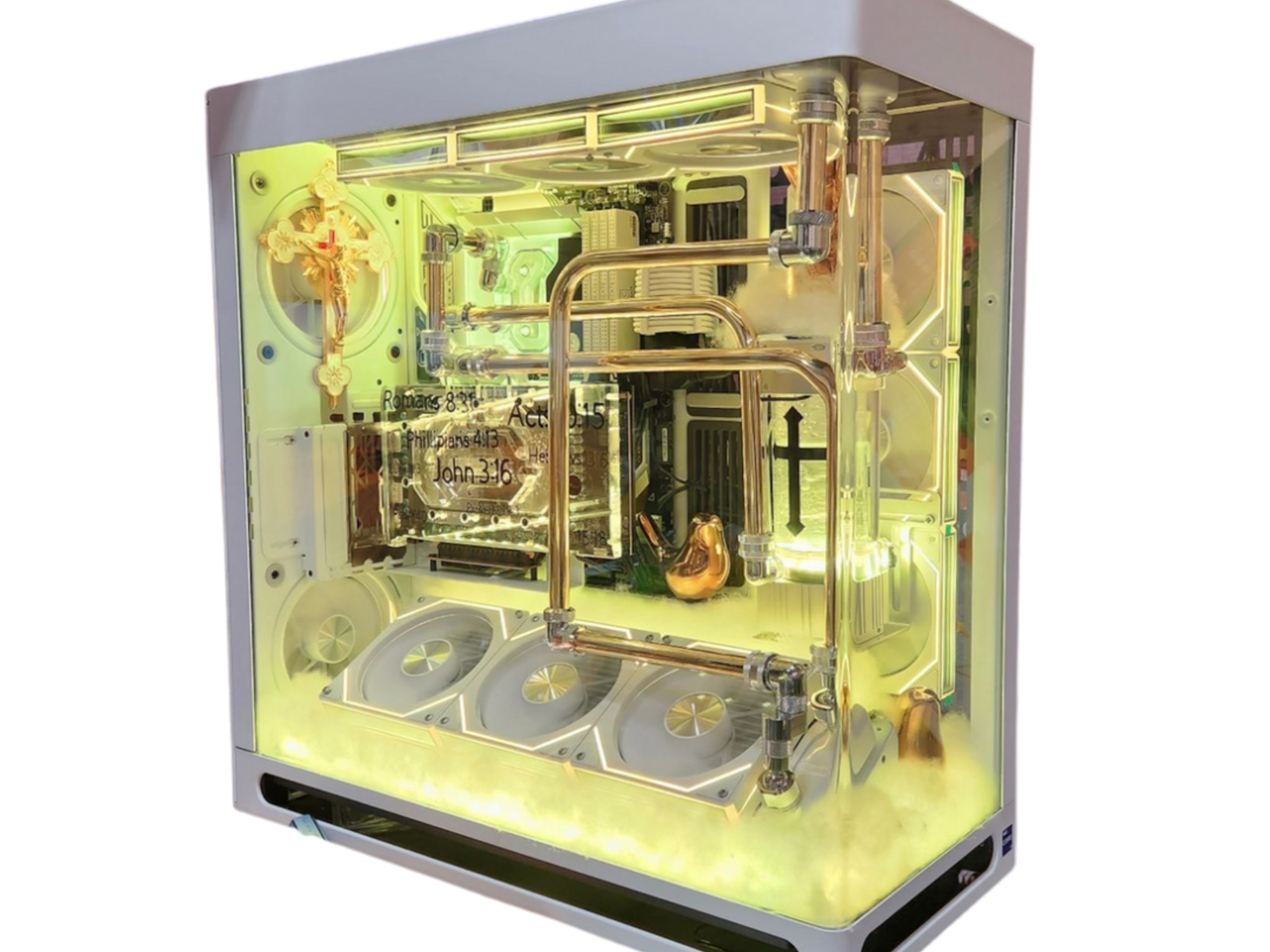 🚨BLACK FRIDAY🚨: RTX 4090 | Intel i9 14900K | 64GB RAM | 4TB SSD | 11 RGB Fans | White Gaming PC