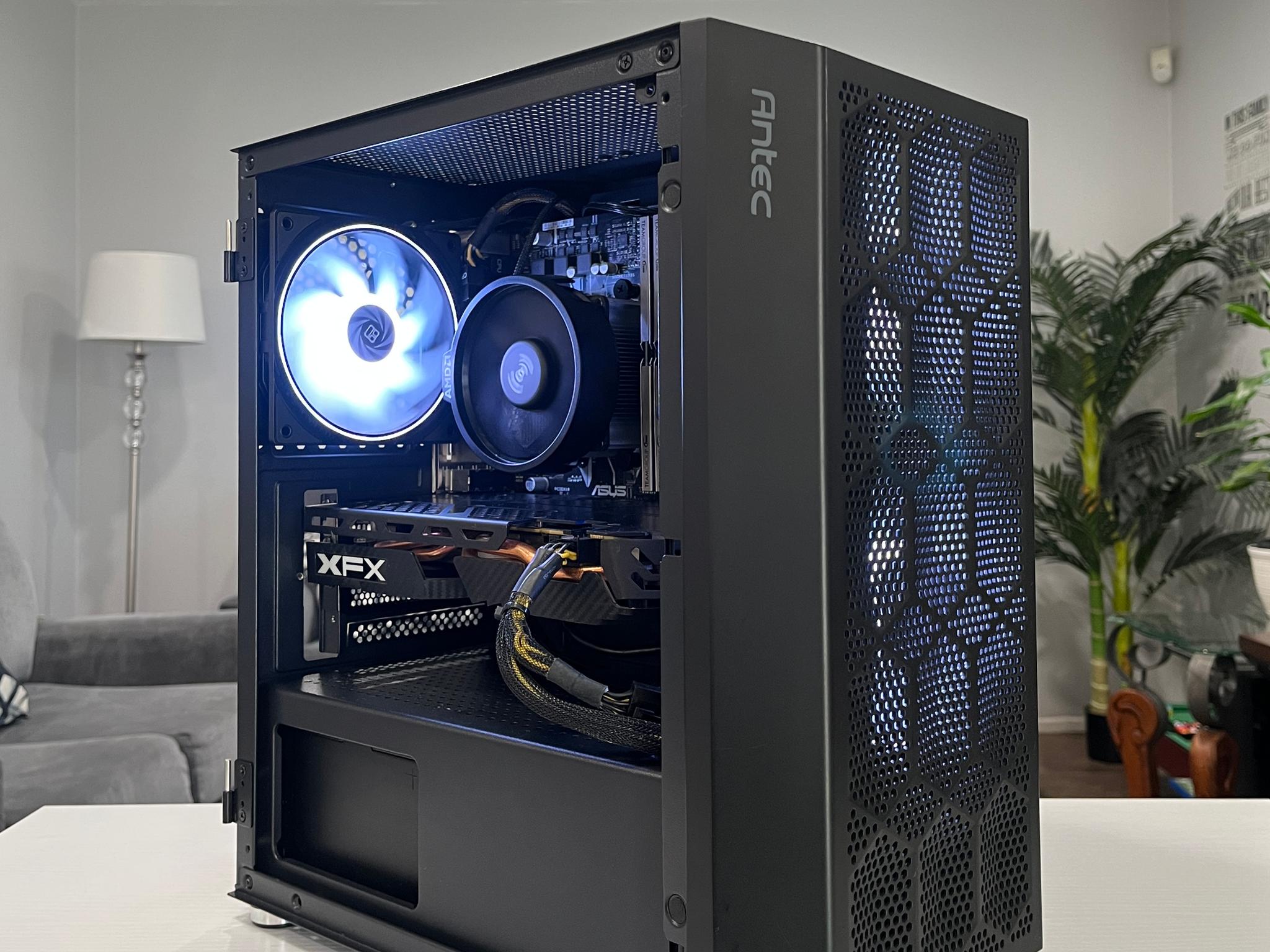 RX 580 8GB, Ryzen 7 1700X, 16GB RAM | Black RGB Gaming Computer/Pc