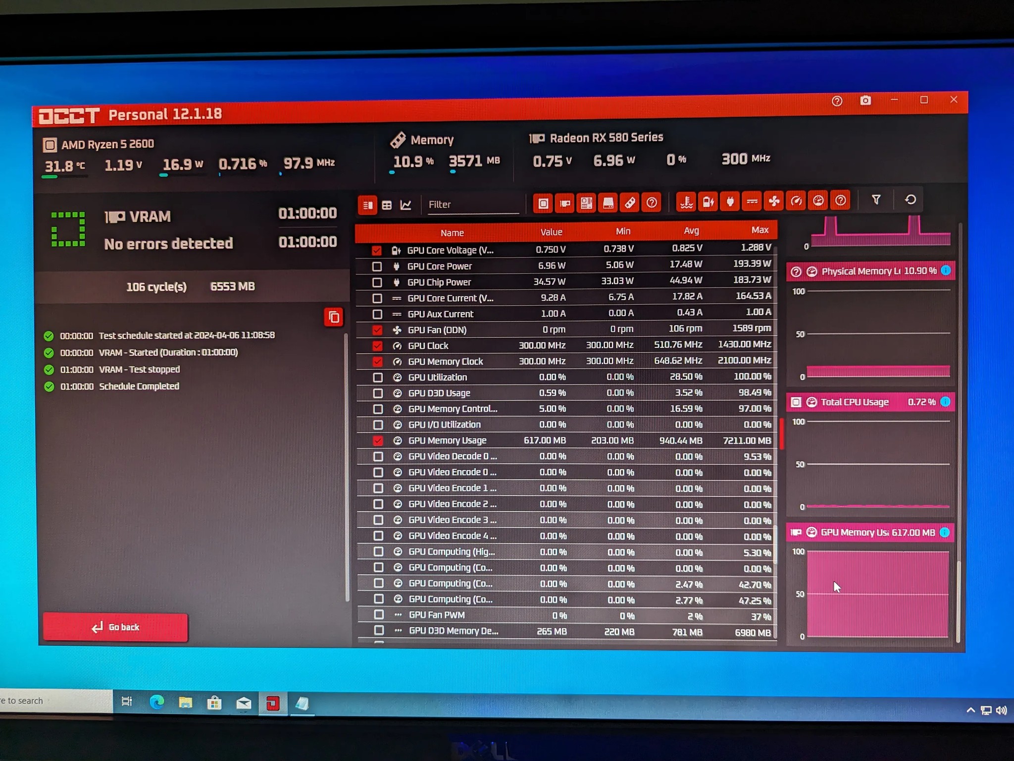 Frosty Vibe PC Ryzen 5 2600 32GB RAM RX 580 8GB 512GB SSD 2TB HDD