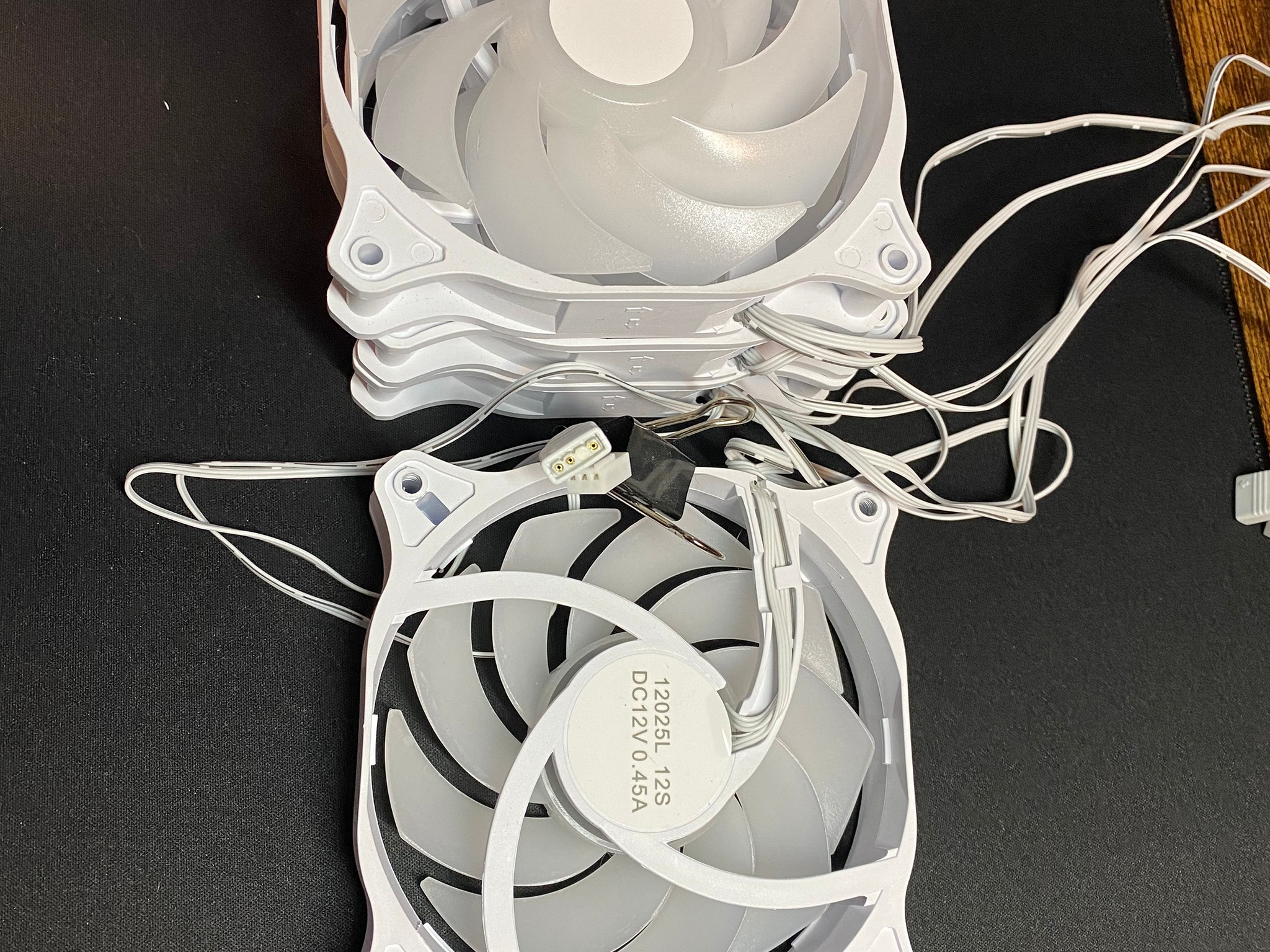 Sama White 120mm ARGB Case fans 4x