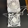 Sama White 120mm ARGB Case fans 4x