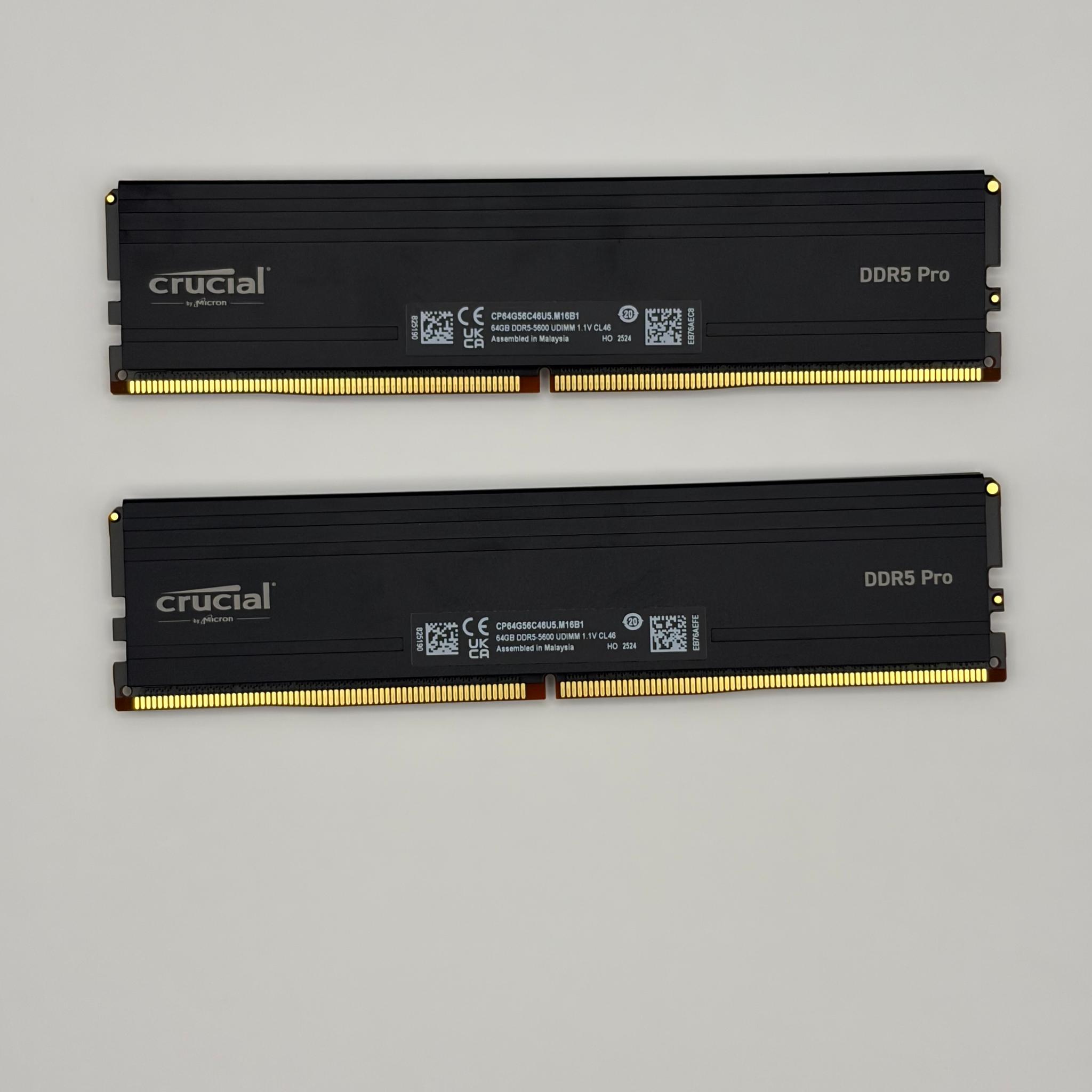 128GB Crucial 5600MT DDR5 (2x64gb)